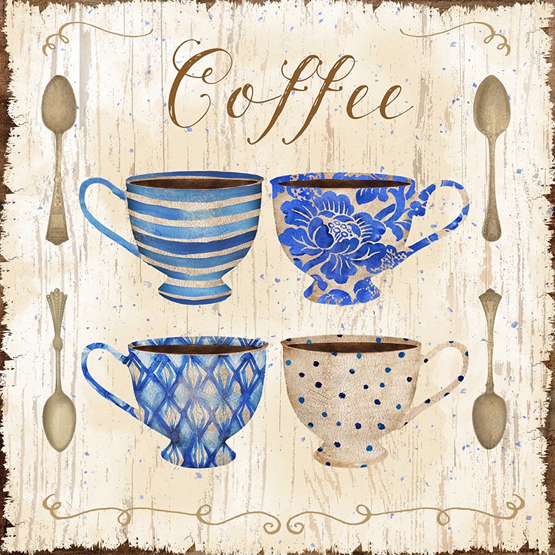 Blue Coffee Cups