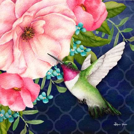 Spring Hummingbird sq.
