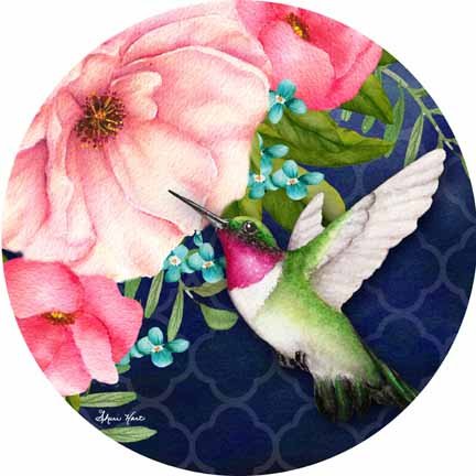 Spring Hummingbird circle