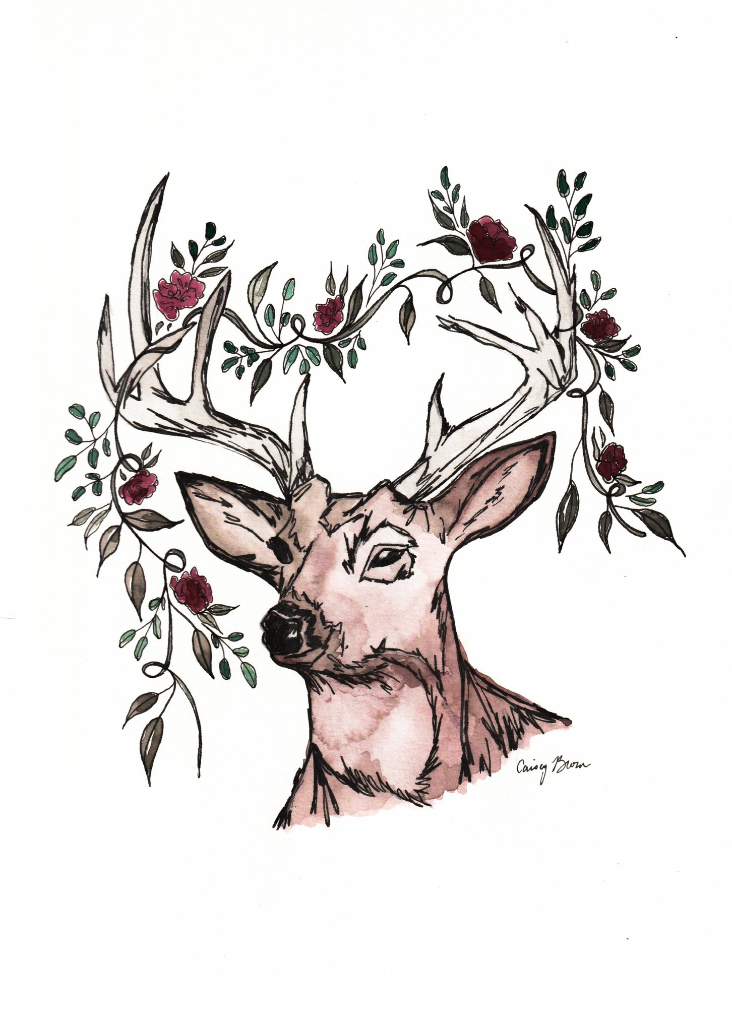 Floral Deer