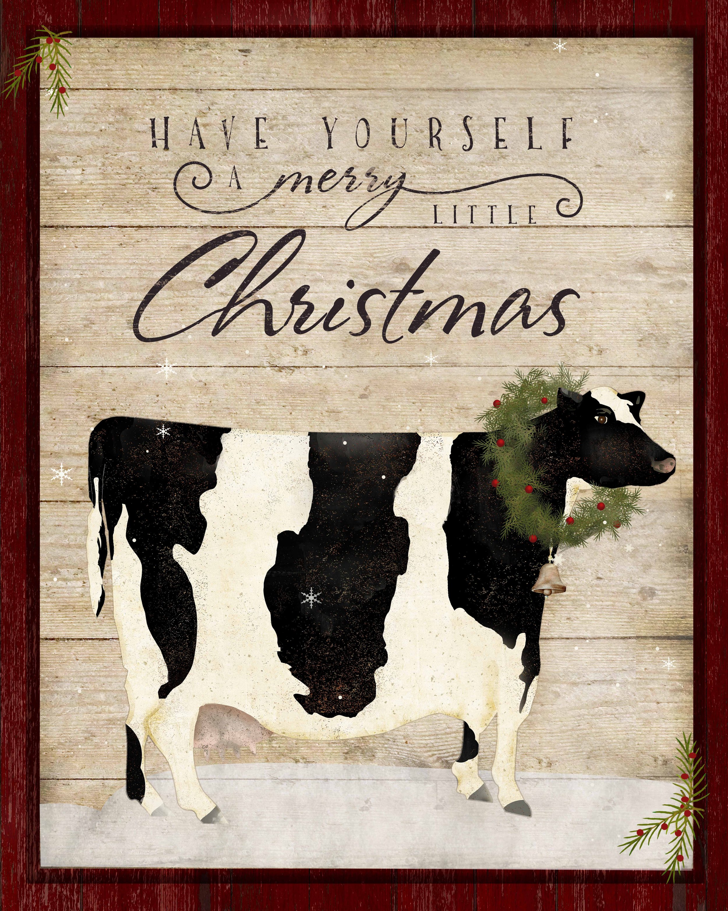 Christmas Farm Cow