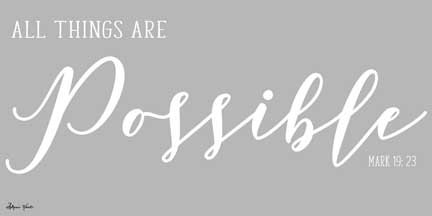 All Things are Possible