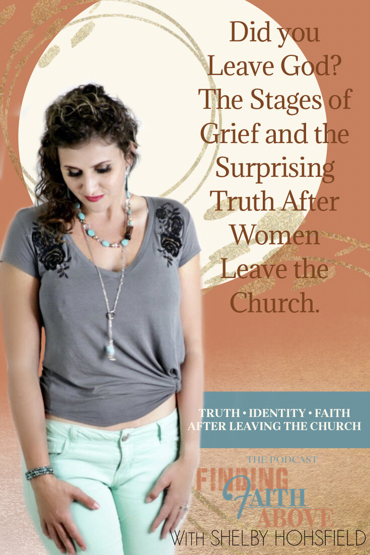 The Stages of Grief and Did you walk away from God like most of us?&nbsp; At Finding Faith Above I help women find Jesus after they have left the church. findingfaithabove.com