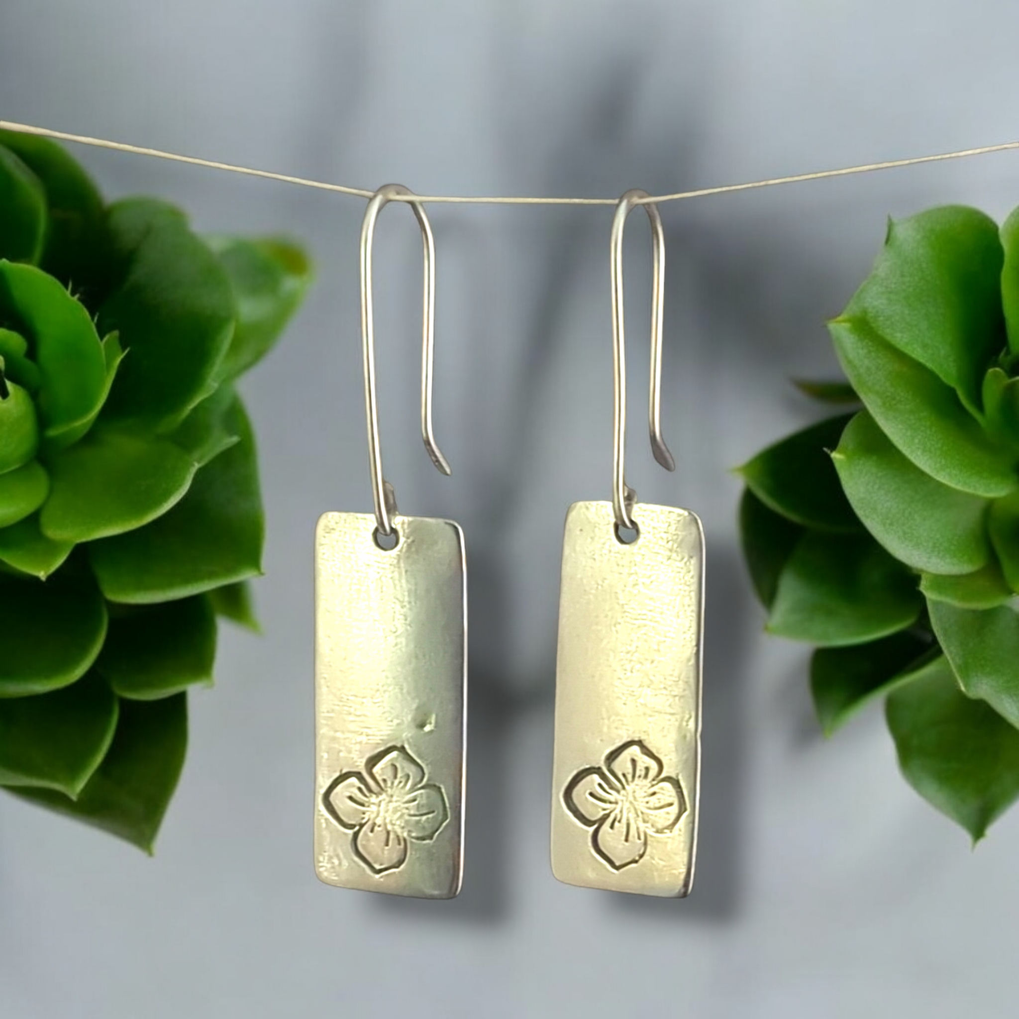 Long Floral Earrings
