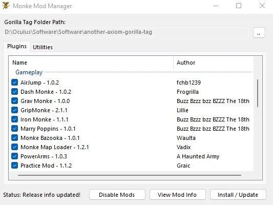 How To Install An Awesome Gorilla Tag Mod Menu — Reality Remake: VR Is ...