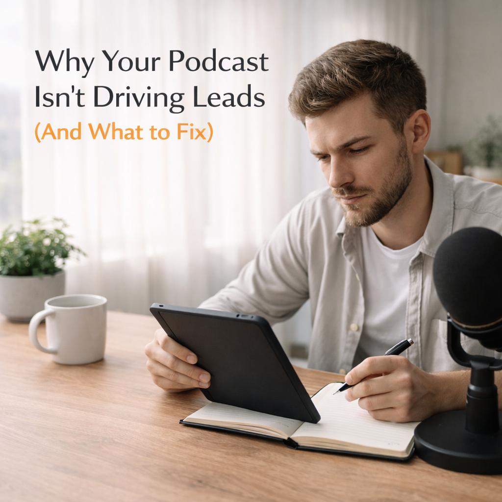 Why Your Podcast Isn’t Driving Leads (And What to Fix)