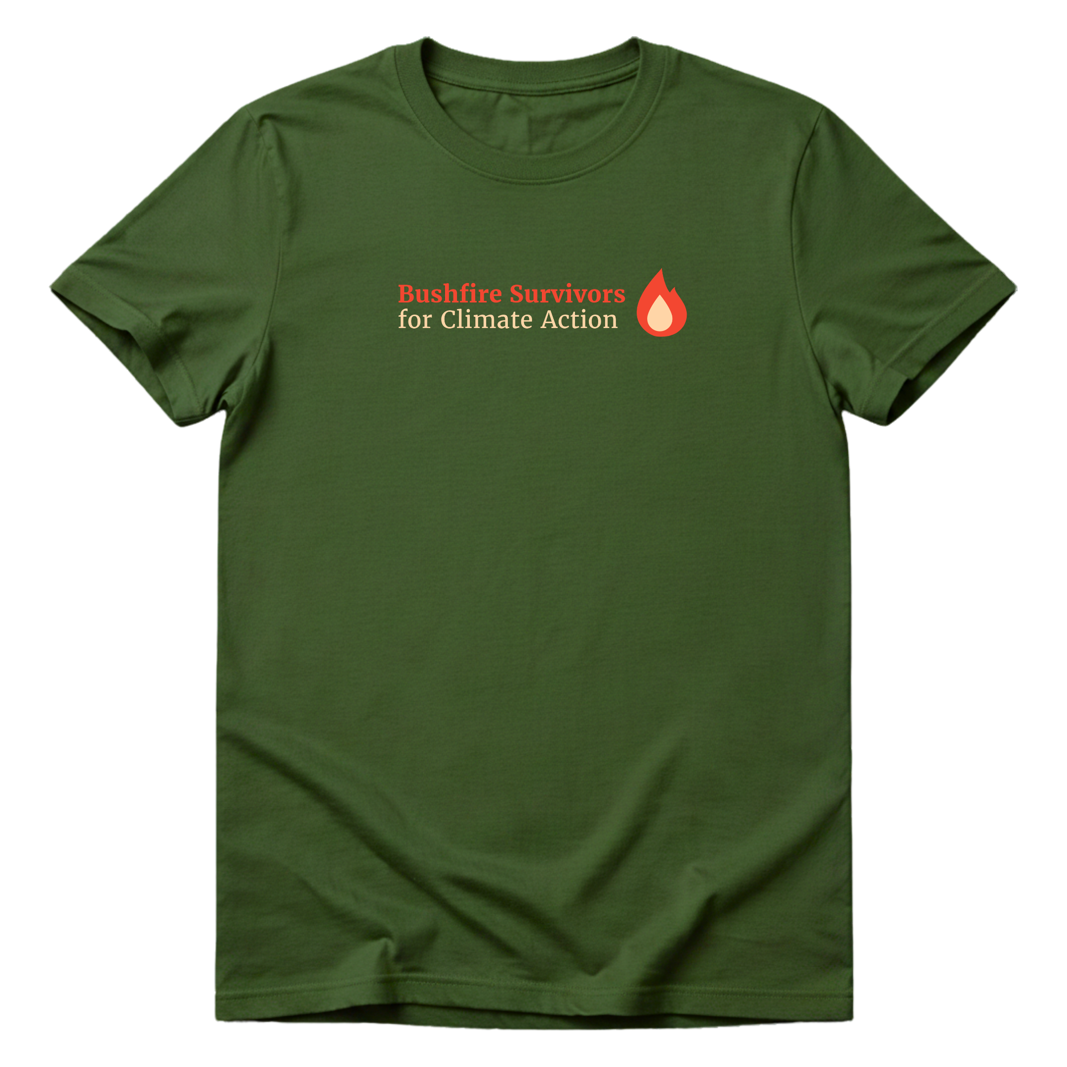 Green T-shirt with BSCA logo on upper chest