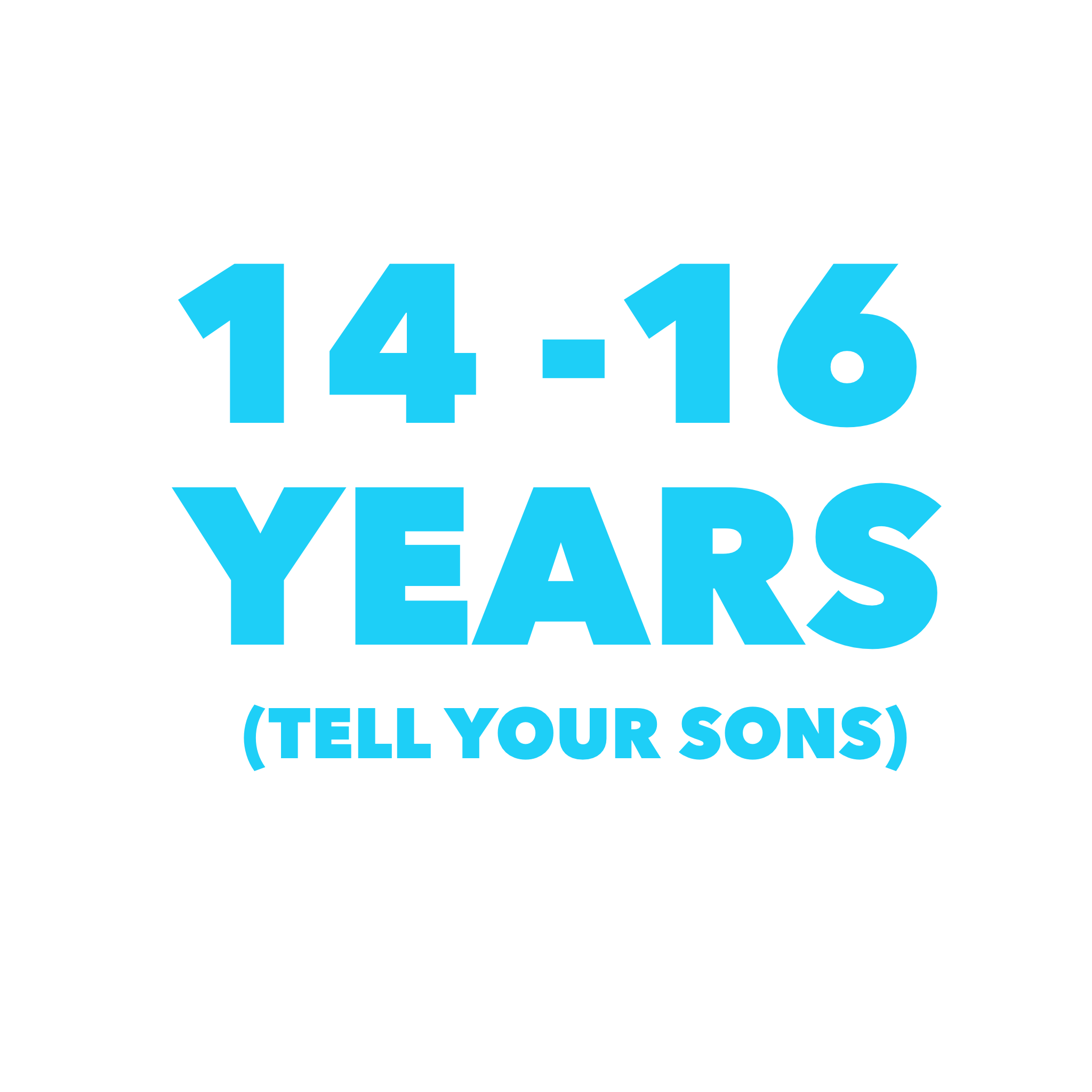 14 - 16 years - Sons