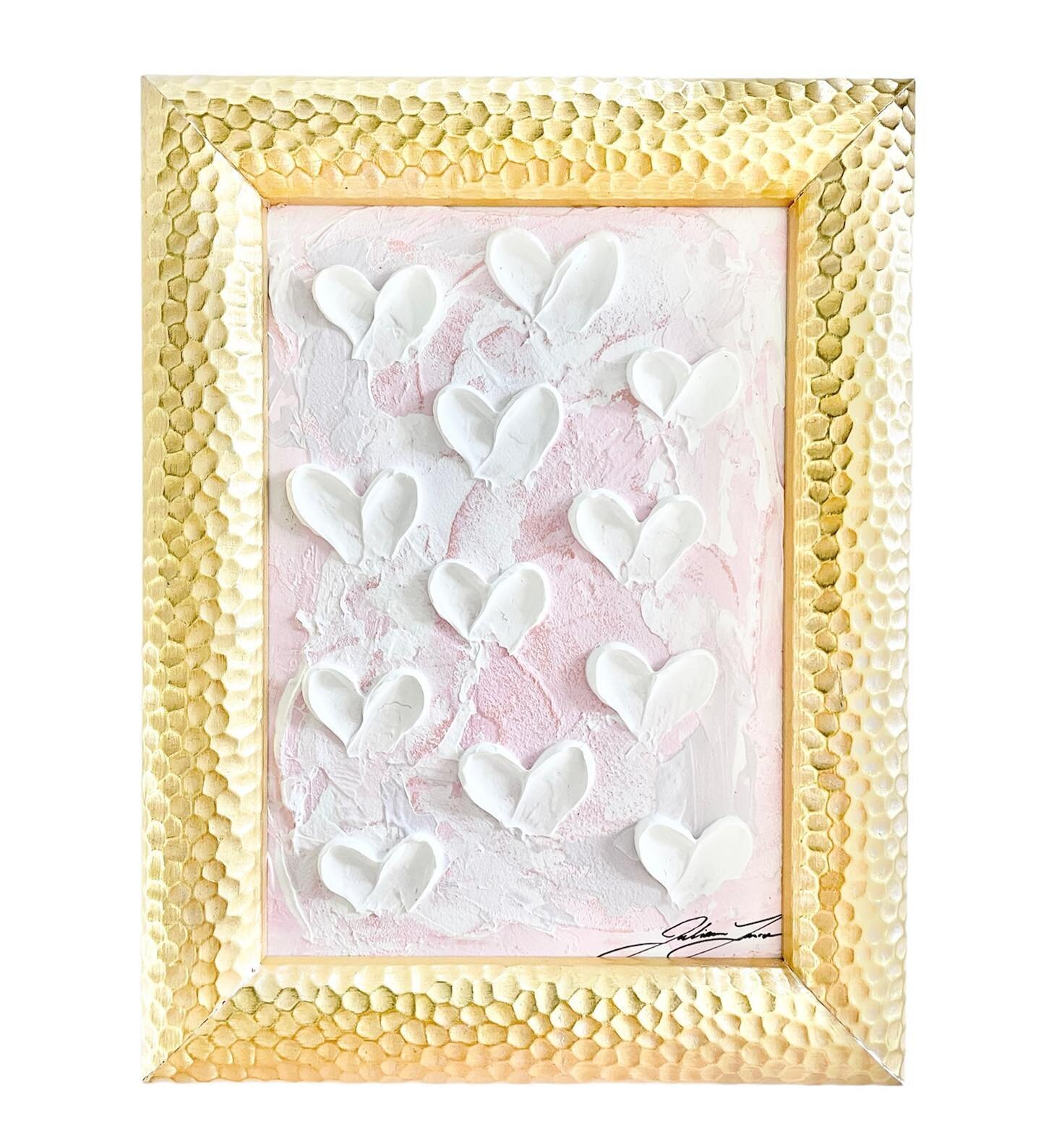 Hand made Italian Frame with the Overflowing Love (Darling Series) original piece of art inside! Getting these pretties ready for y&rsquo;all! Can&rsquo;t wait for you to see how stunning this combo is in person ✨AVAILABLE SOON!