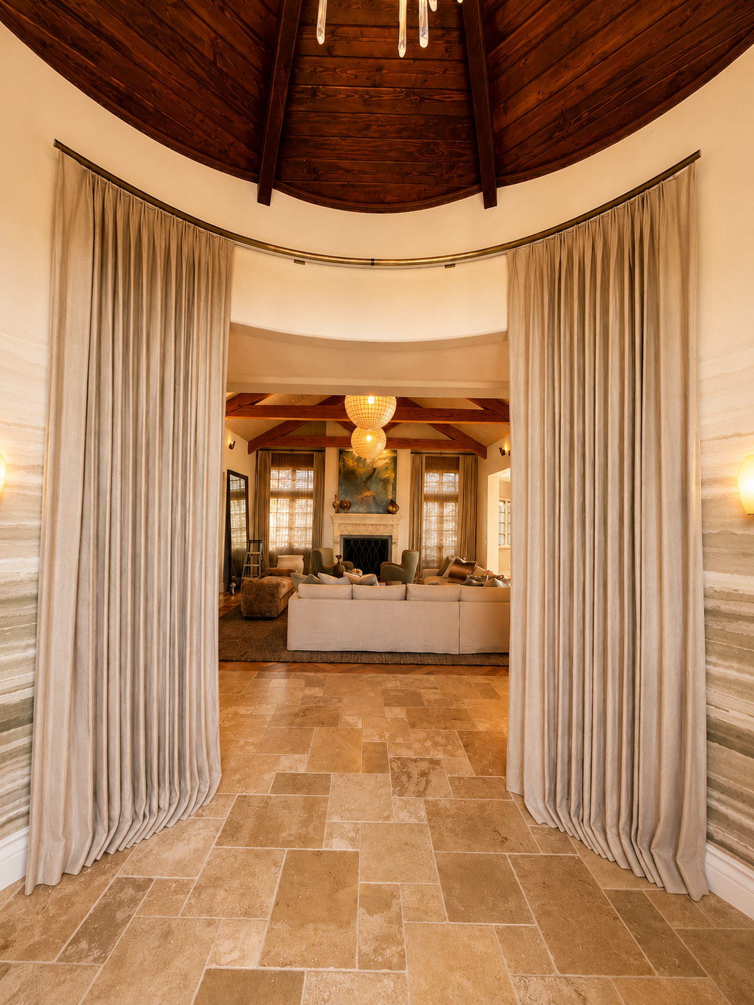 Motorized Drapery Custom drapery panels San Luis Obispo