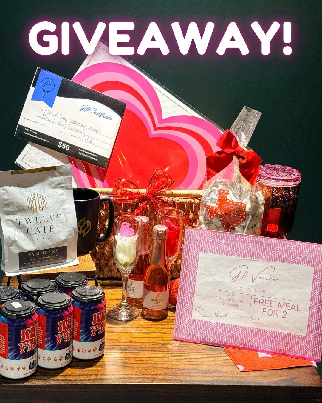 Cupid&rsquo;s been coworking! 

To Enter:
Follow @SecondStoryCoworking
Like the giveaway post
Tag 2 friends who love Midland and local companies as much as we do!

Bonus Entry:
Post what you love about Second Story!

Winner must present valid ID (21 