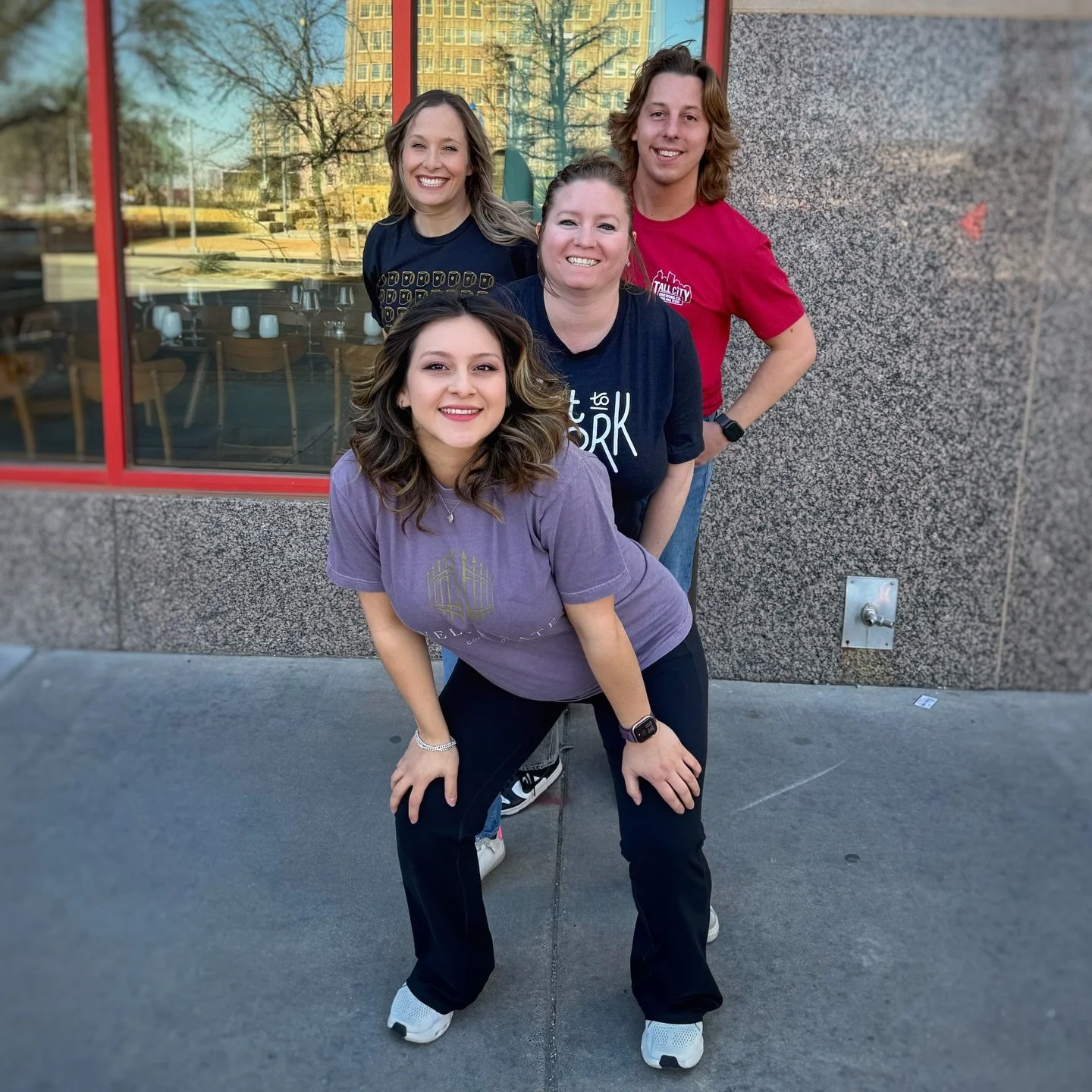 Fridays are for graphic t&rsquo;s! 

Coral and Art are rocking some partner swag today! 

#office #coworking #community #texas