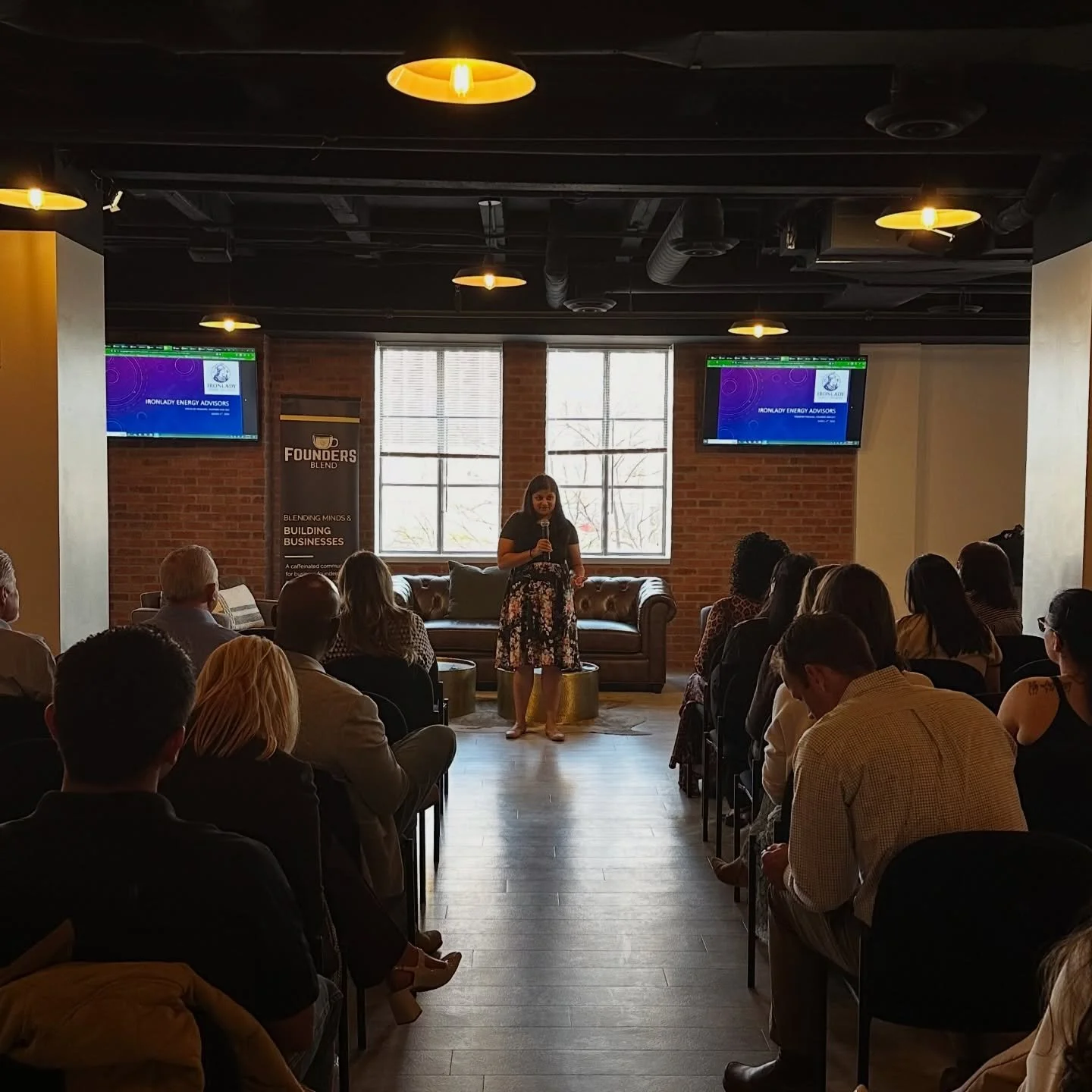 Make daily operations and stick to them! 

@yogashripradhan with IRONLADY ENERGY ADVISORS shared her journey from corporate O&amp;G to entrepreneurship and nonprofit involvement. 

@foundersblendmidland #office #coworking #entrepreneurship #community
