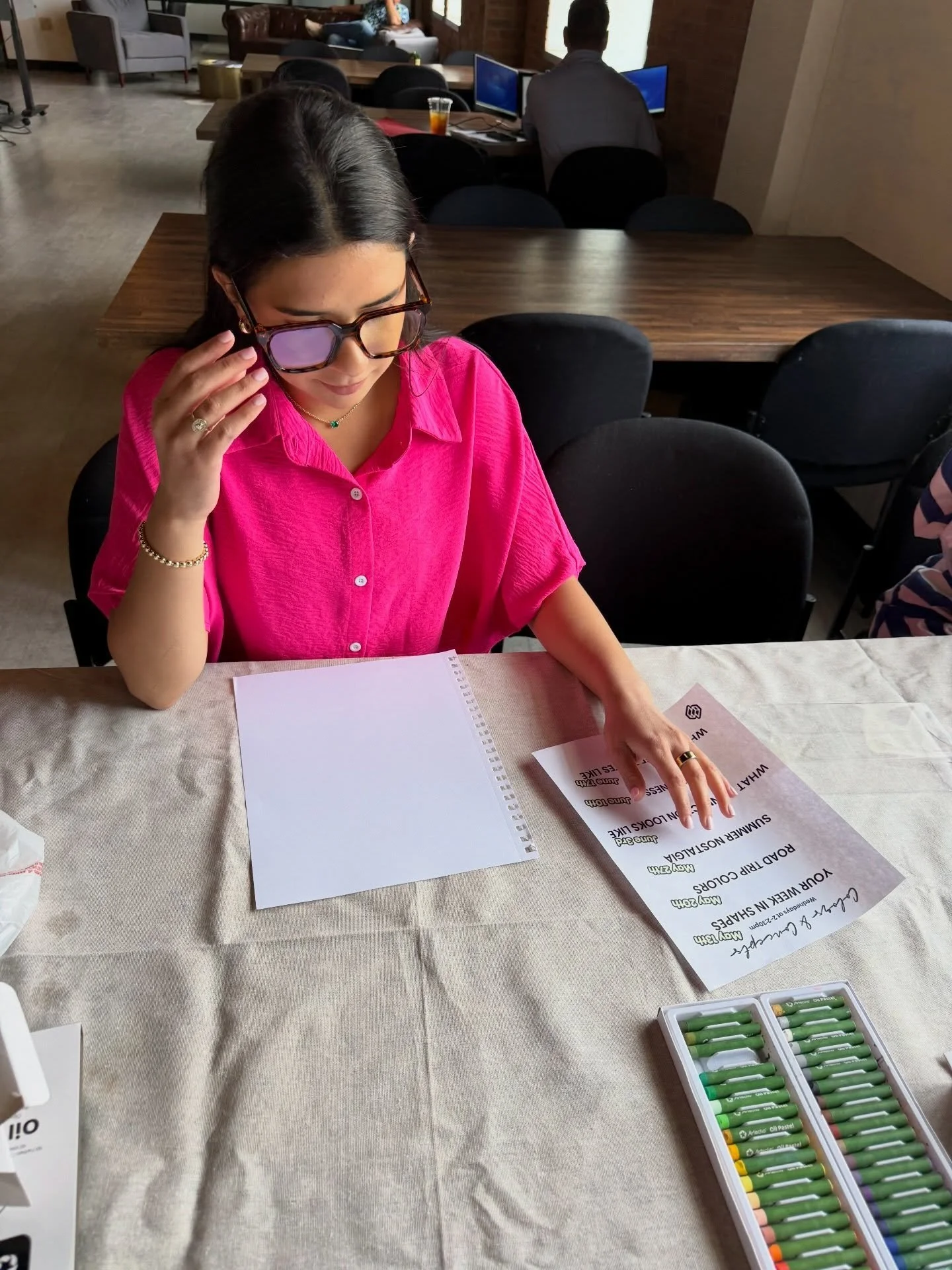 Your best ideas don&rsquo;t always happen staring at a screen.

Take 20&ndash;30 minutes to step away from the desk, put down the emails, silence the notifications, and create something small. No pressure. No perfection. Just color, shapes, ideas, an