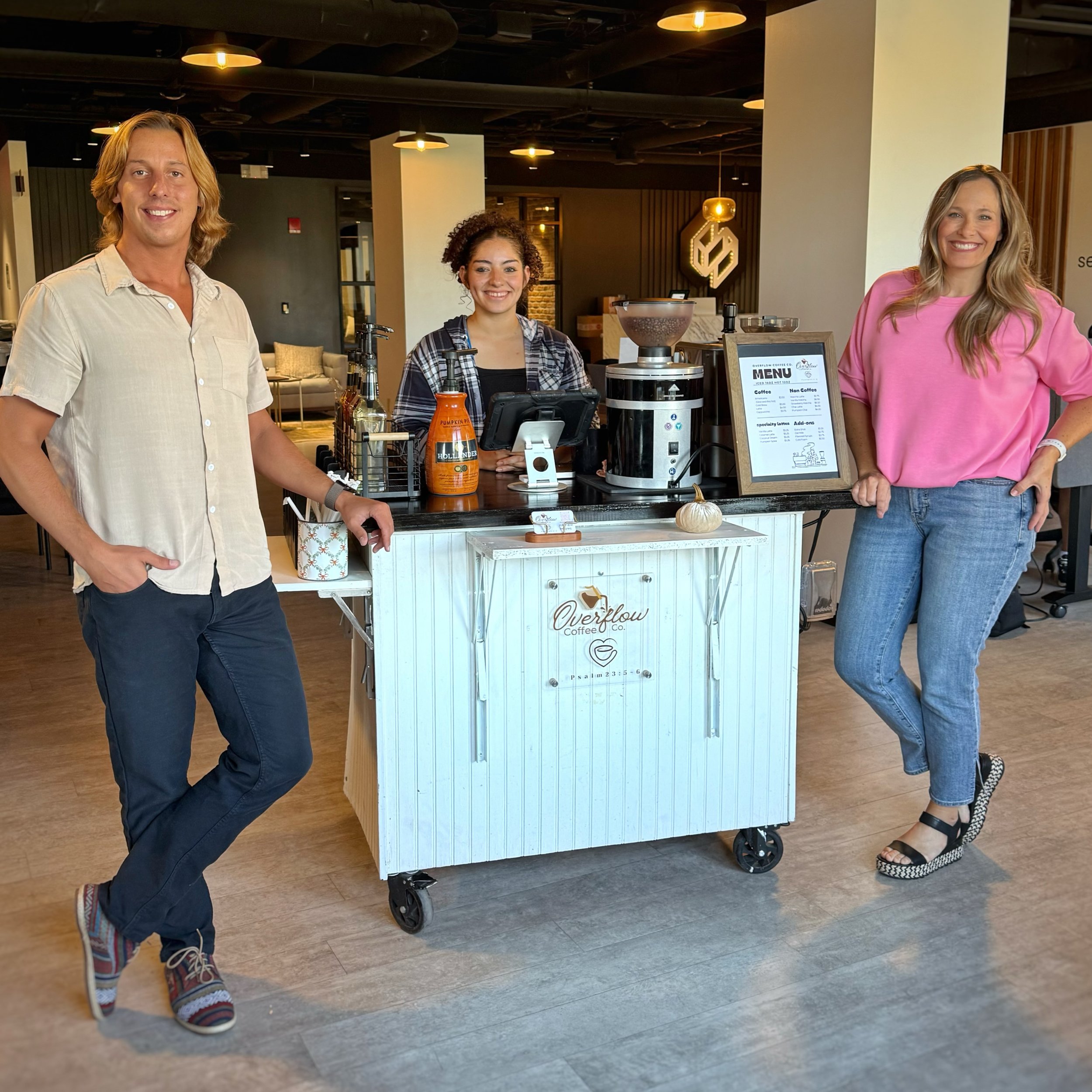Lattes in the space! 

Huge thanks to @overflowcoffee_midland for setting up shop in the open space. We were truly spoiled to have lattes and matcha right at our finger tips!

We love our local small businesses! We will definitely be seeing Overflow 