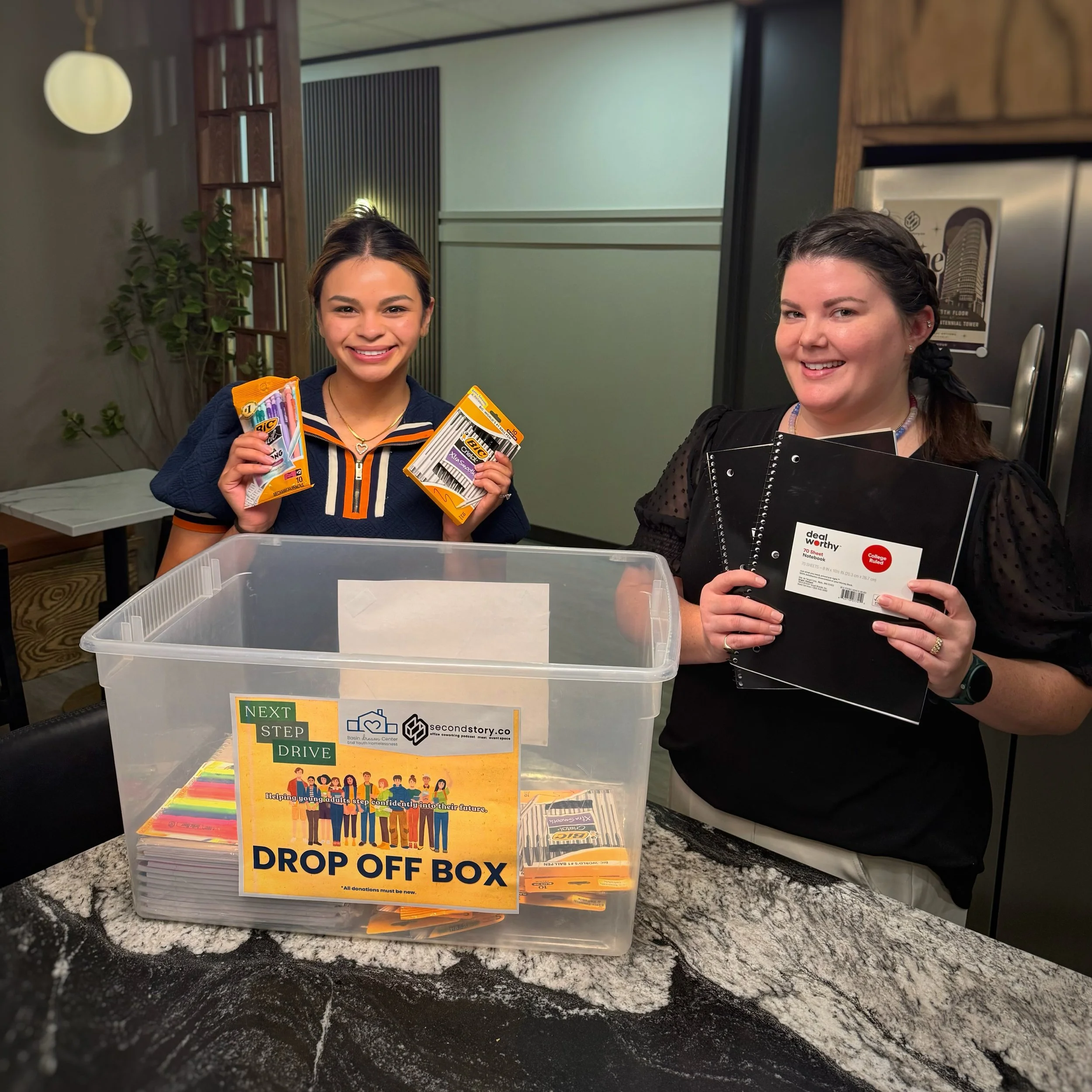 Pencils and paper! 

Huge thanks to Soraye for donating pencils! And another huge thanks to Ginny with @backstageeventmarketing for contributing note books and sticky notes! 

@basindreamcenter Next Step Drive

#community #office #coworking #give #sc