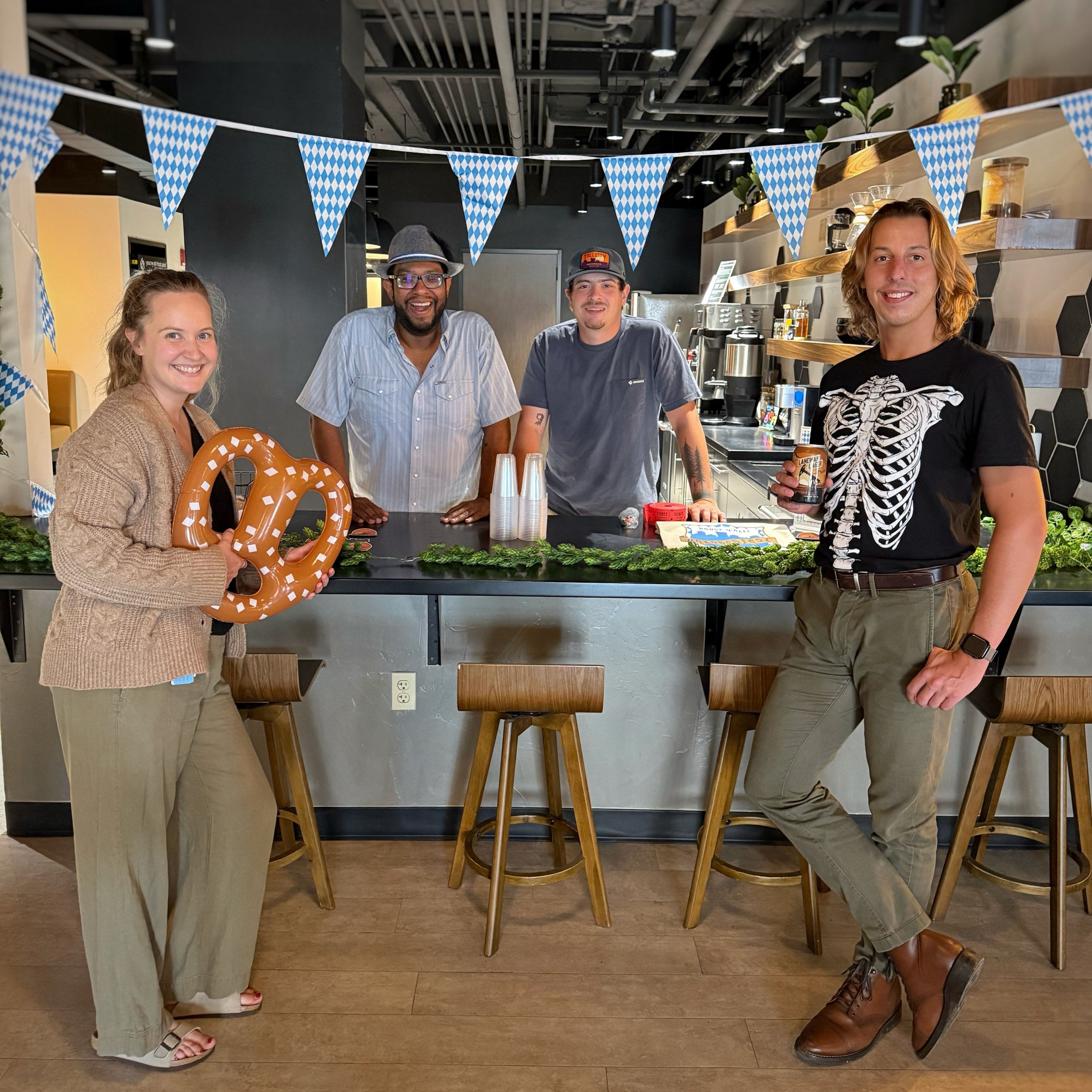 Oktoberfest 2026 🍻 

Thank you @tallcitybrewing for popping up in our space and making a great time. The TCBC team always knows how to throw a party! 🎉 

#community #coworkingspace #oktoberfest #beer #office