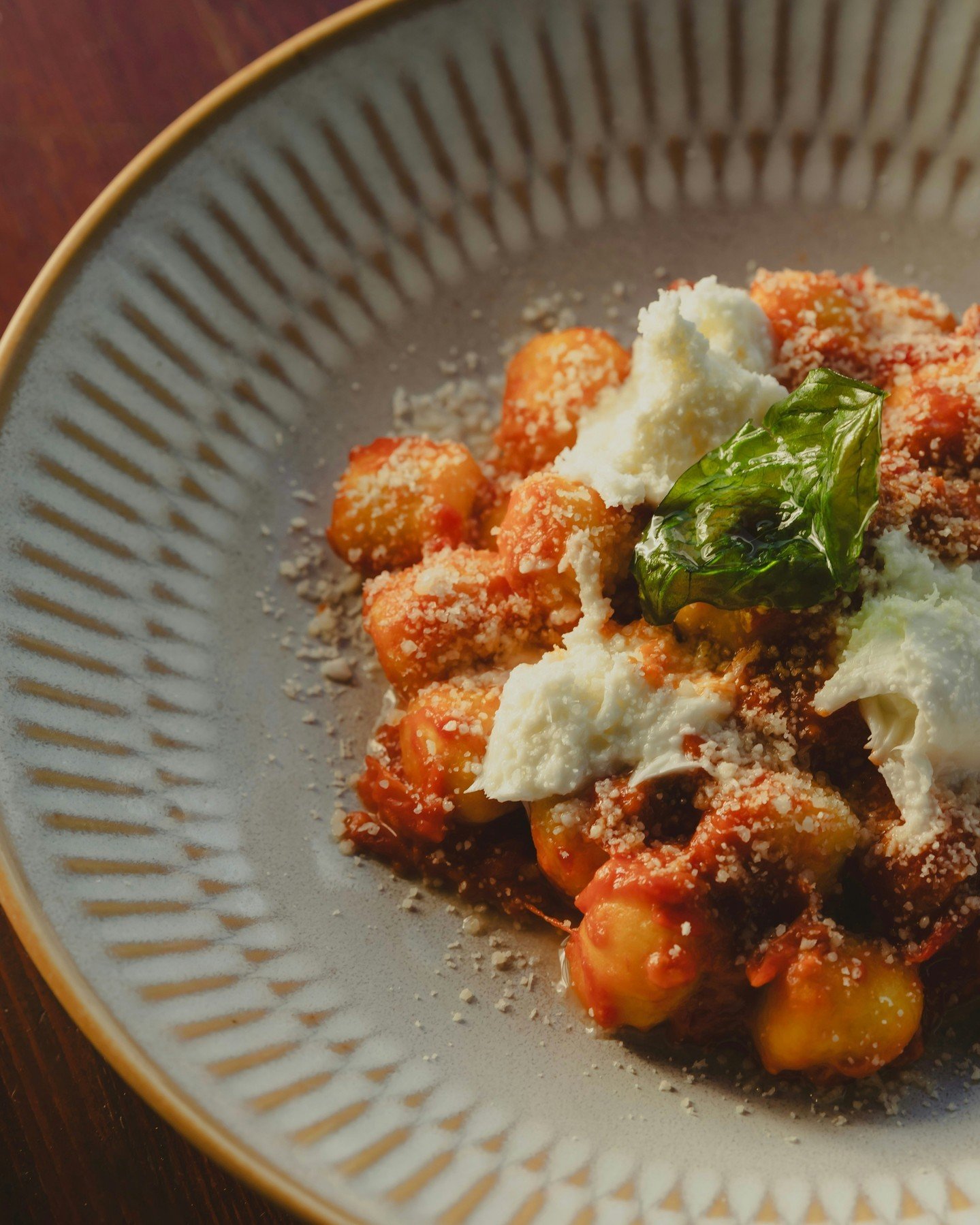 New to Popolo - house made potato gnocchi, tomato sugo &amp; basilico, stracci di buffalo mozzarella - Just like nonna used to make.