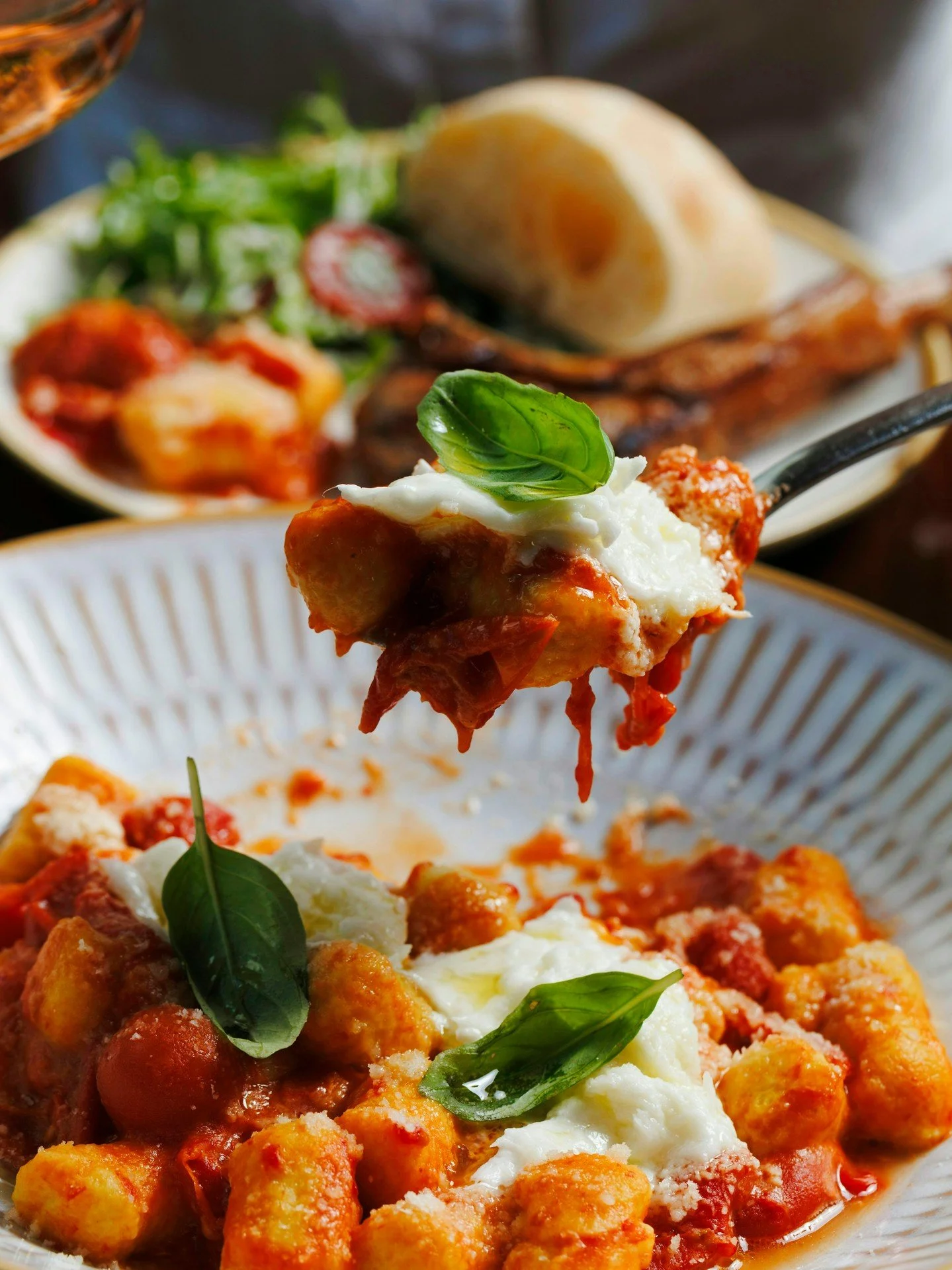 Inspired by Sorrento, our Gnocchi Sorrentino captures the flavours of southwestern Italy. Rich tomato &amp; basil sugo, creamy buffalo mozzarella and crumbly grana padano on pillowy little clouds of gnocchi.