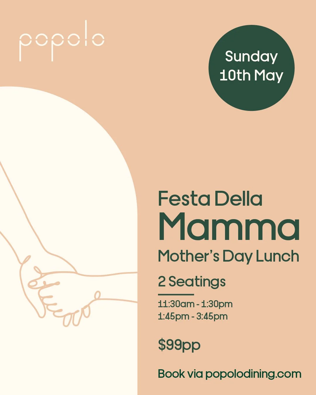 Treat Mum to an incredible Italian feast for lunch this Mother's Day. Get in early and secure your table for the family today!
