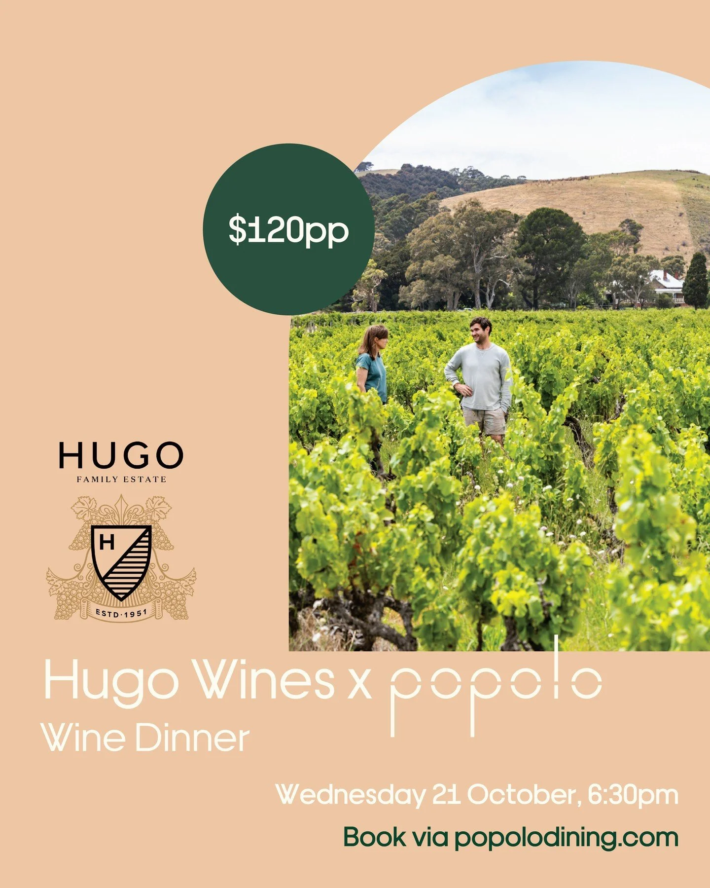 Our friends at @hugowines are back for another incredible meal with us, featuring their favourite glasses paired with Chef Francesco's favourite plates. Don't miss out on your table! 
https://www.popolodining.com/hugo-wine-dinner