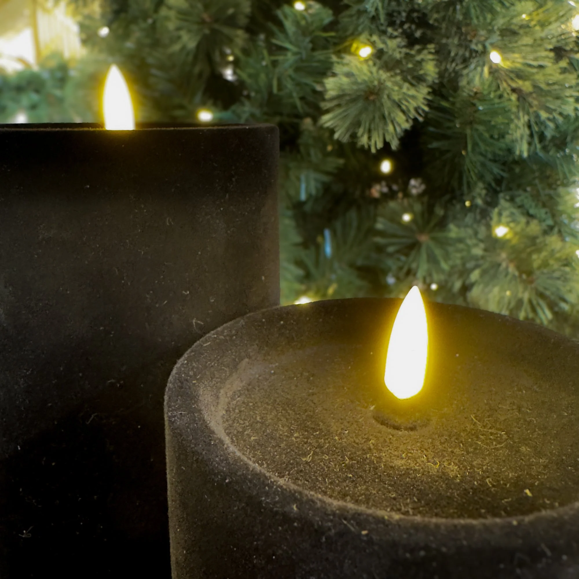 Black Velvet LED Candles