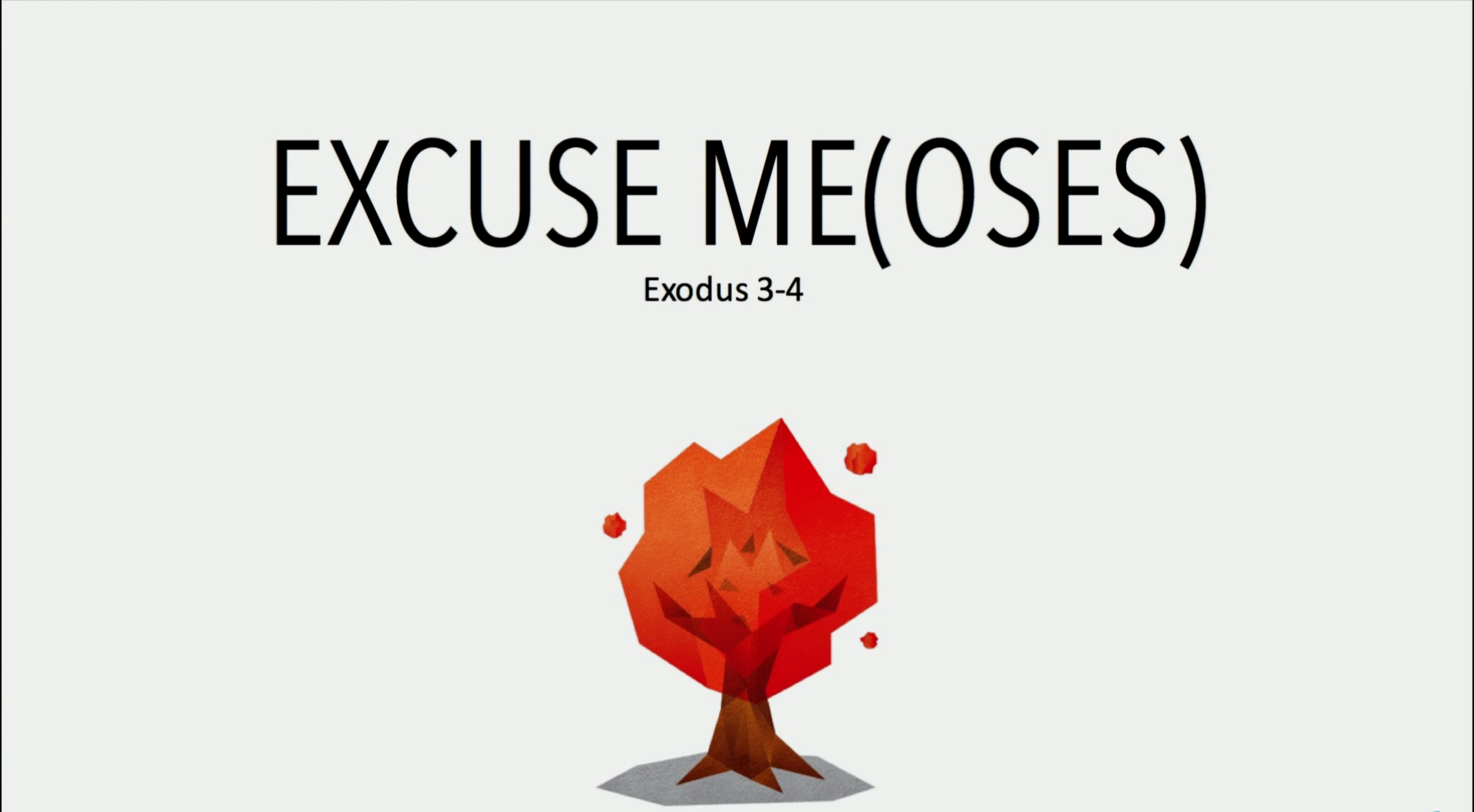 Excuse Me(oses) - Pr Rufus Chan