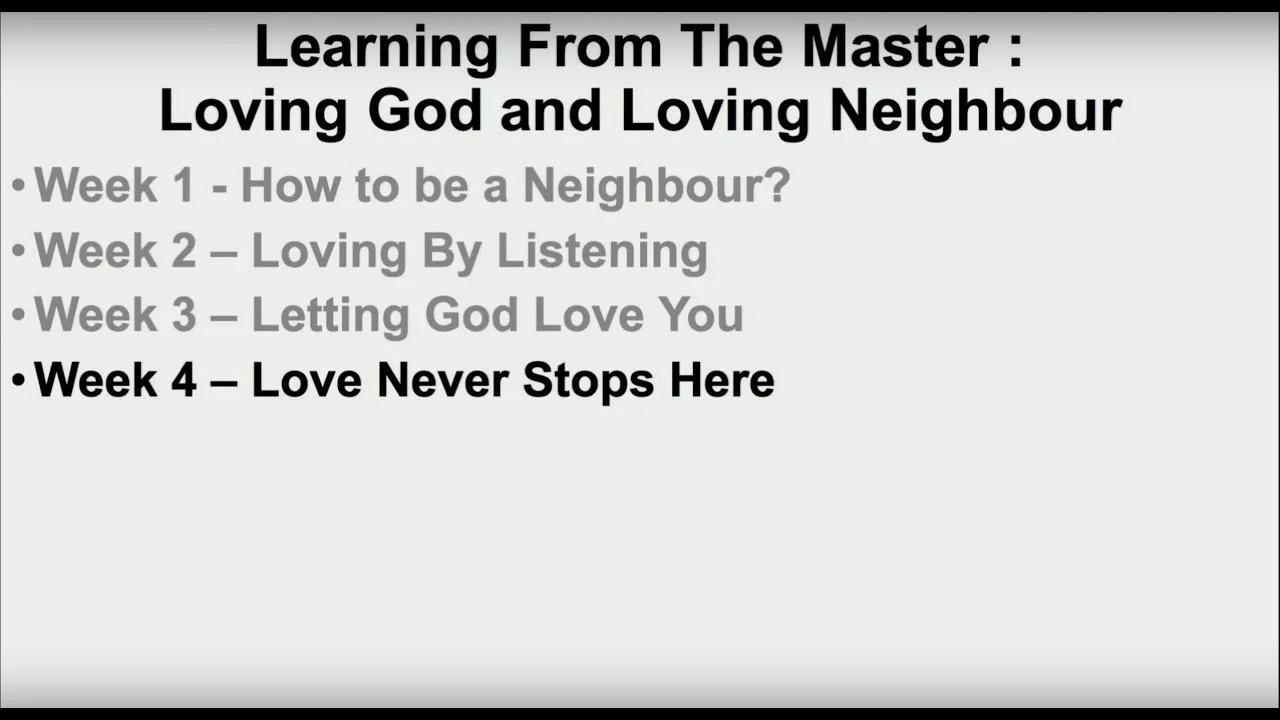 The Love Never Stops Here - Rev Dr Lynette Sathiasingam