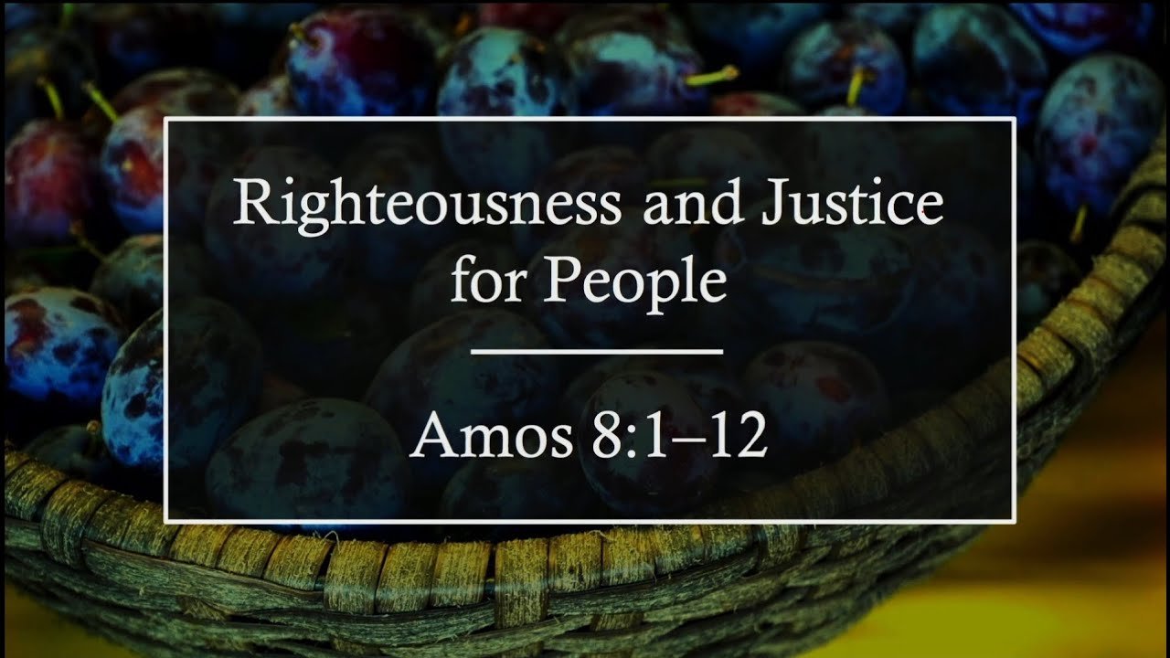 Righteousness and Justice for People - Ps Jeremy Yap