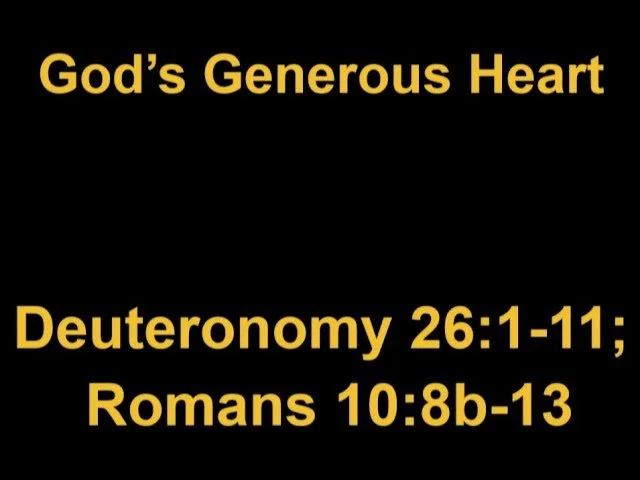 God's Generous Heart - Rev Dr Lynette Sathiasingam