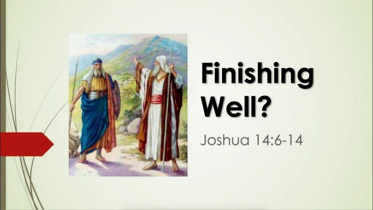 Finishing Well? - Rev David Ho