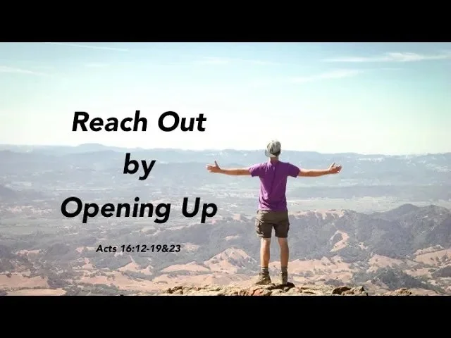 Reach Out by Opening Up – Pr Gilbert Lok