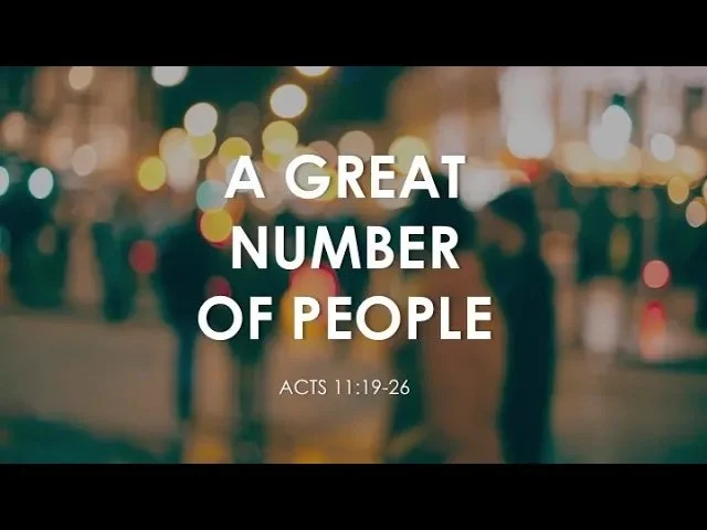 A Great Number of People - Rev David Ho