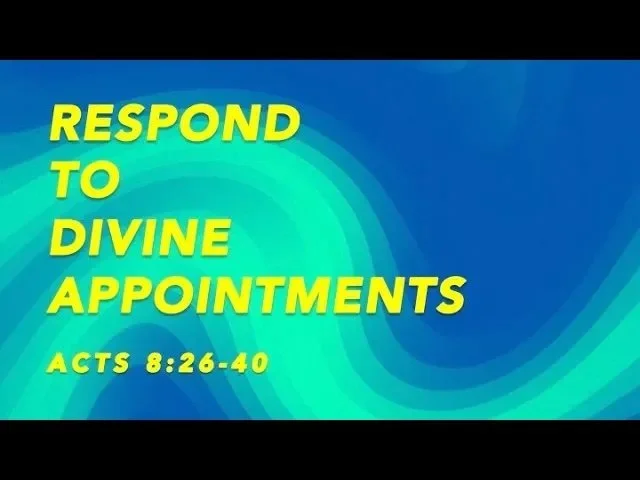 Respond to Divine Appointments - Pr Gan-Tay Li Ping