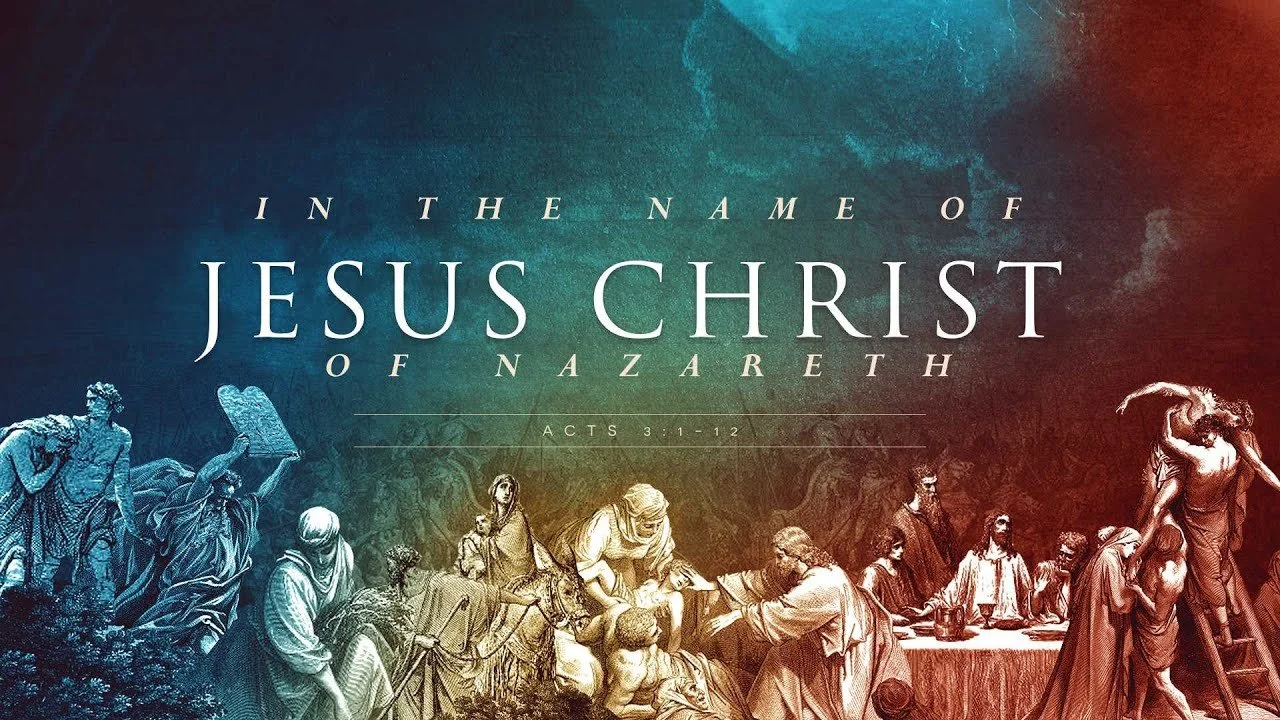 In the Name of Jesus Christ of Nazareth – Rev David Ho