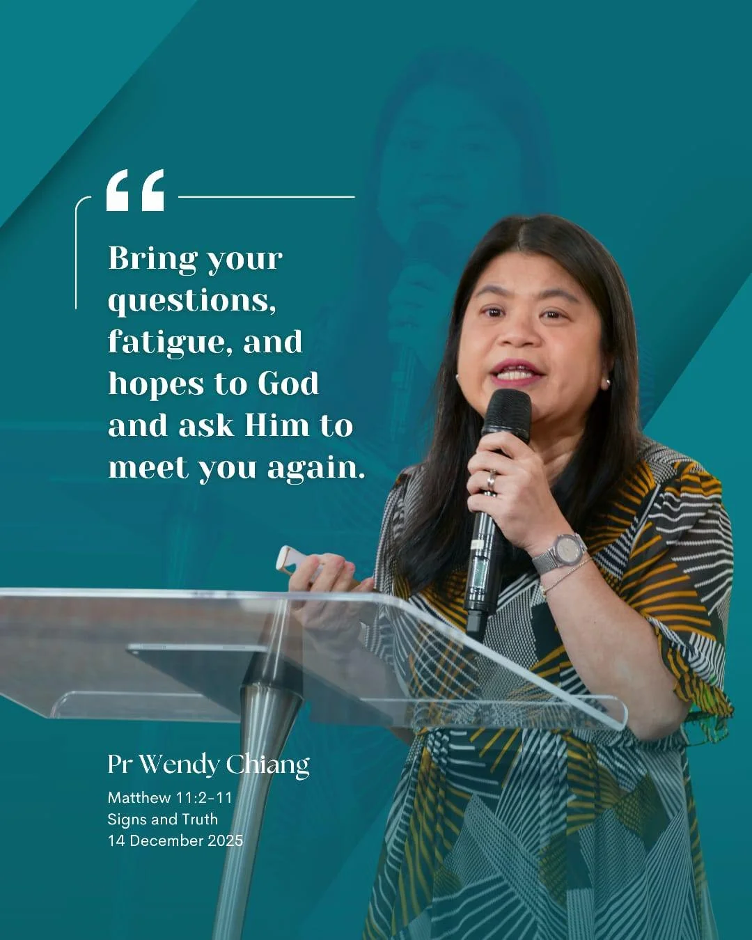 Signs and Truth - Pr Wendy Chiang