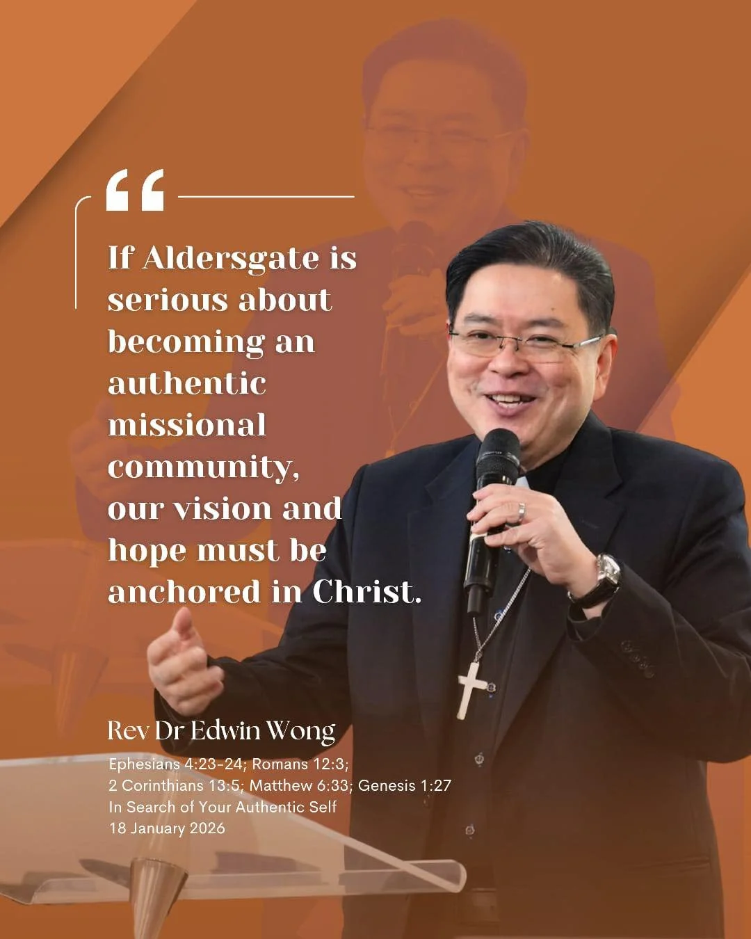 In Search of Your Authentic Self - Rev Dr Edwin Wong