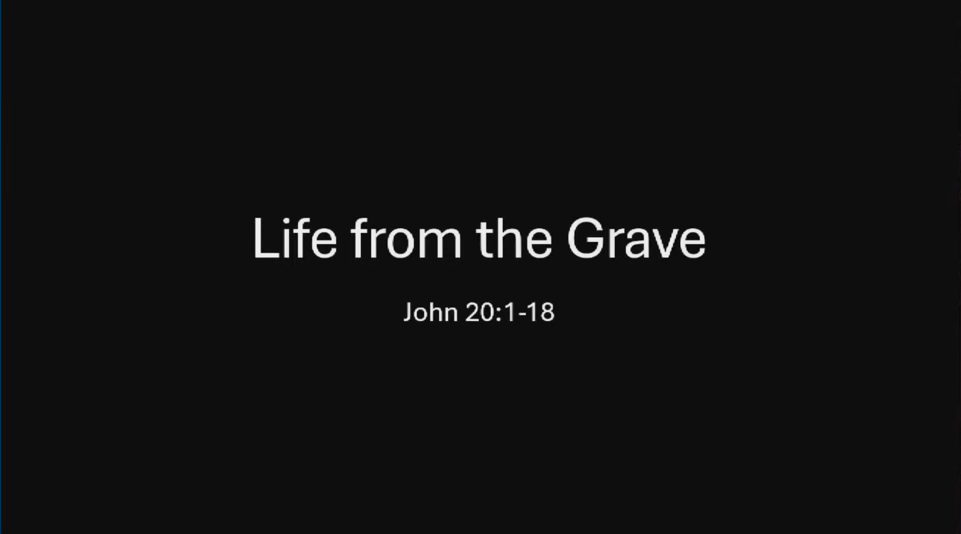 Life from the Grave - Rev Benjamin Lee