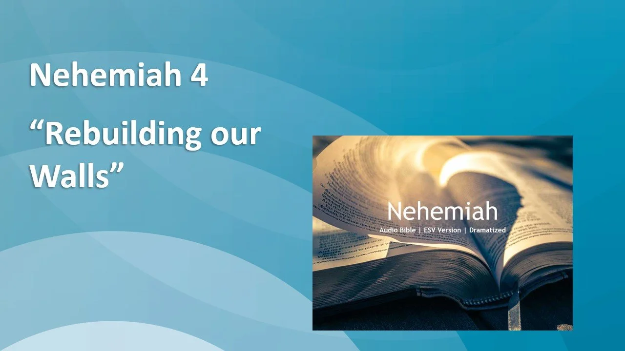 Rebuilding/Strengthening Our Walls - Rev Dr Aaron Tay