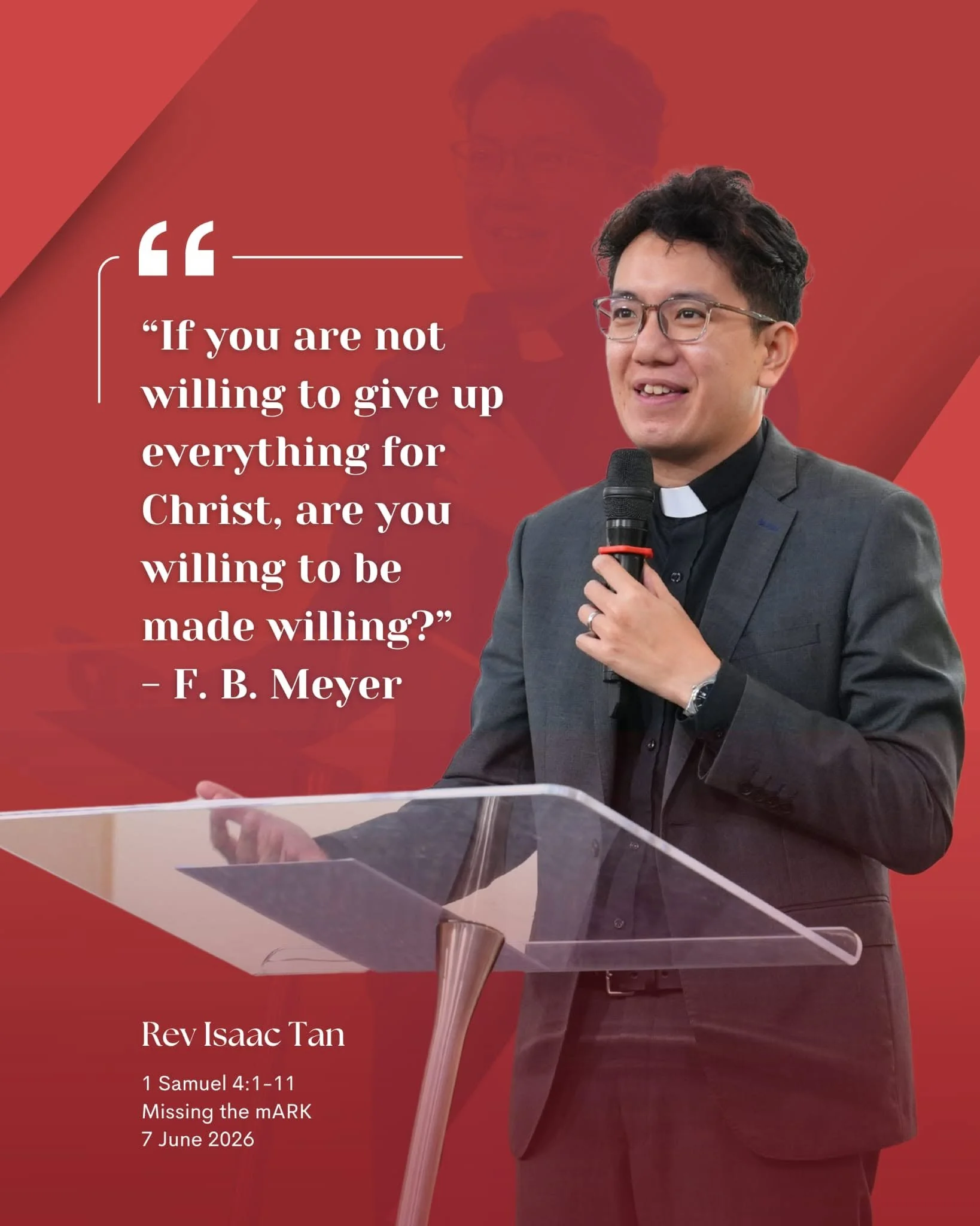 Missing the mARK - Rev Isaac Tan