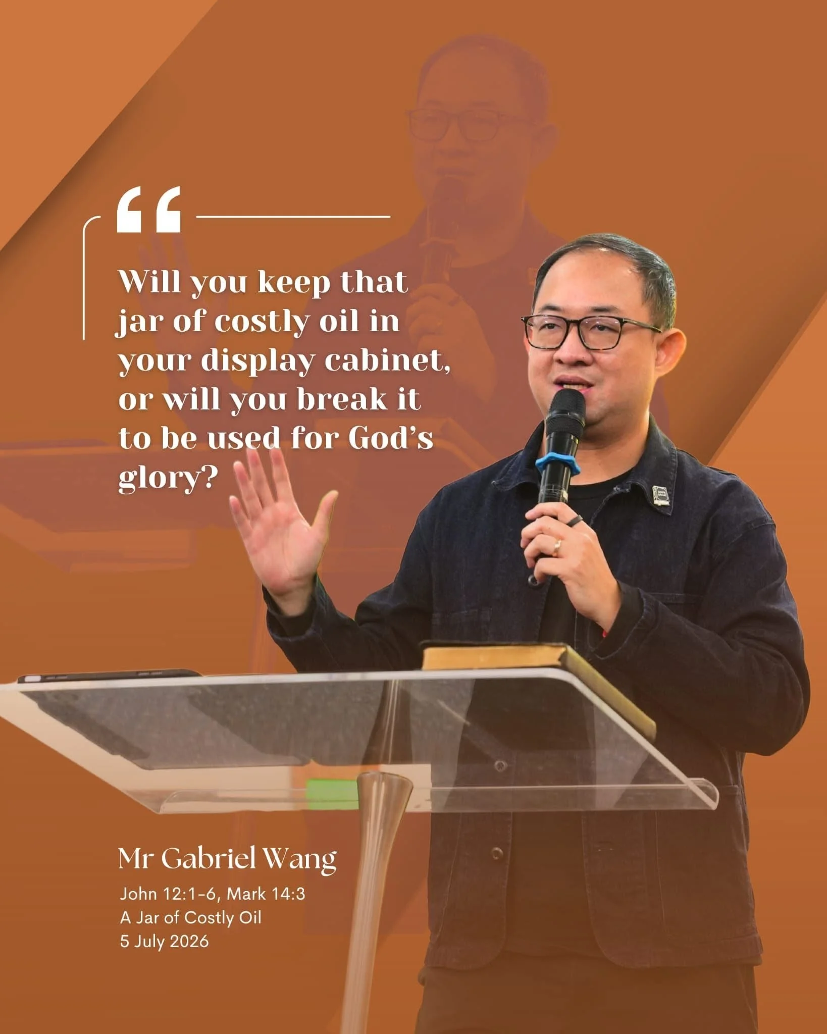A Jar of Costly Oil - Mr Gabriel Wang