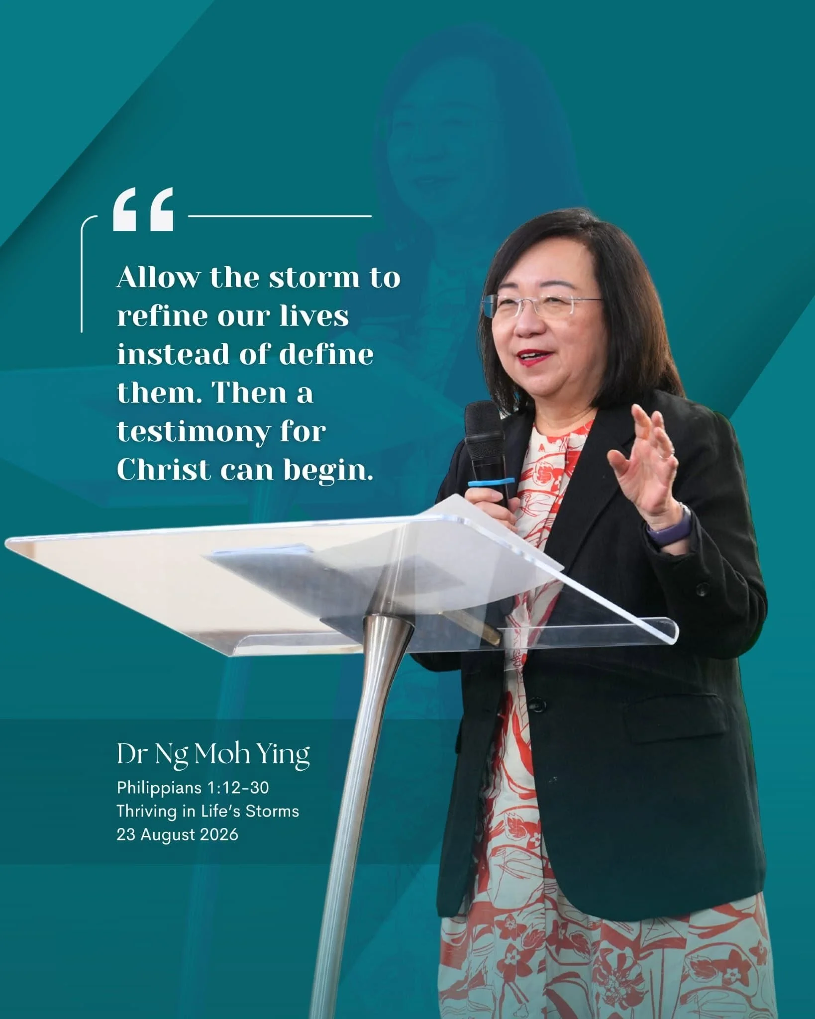 Thriving in Life’s Storms - Dr Ng Moh Ying