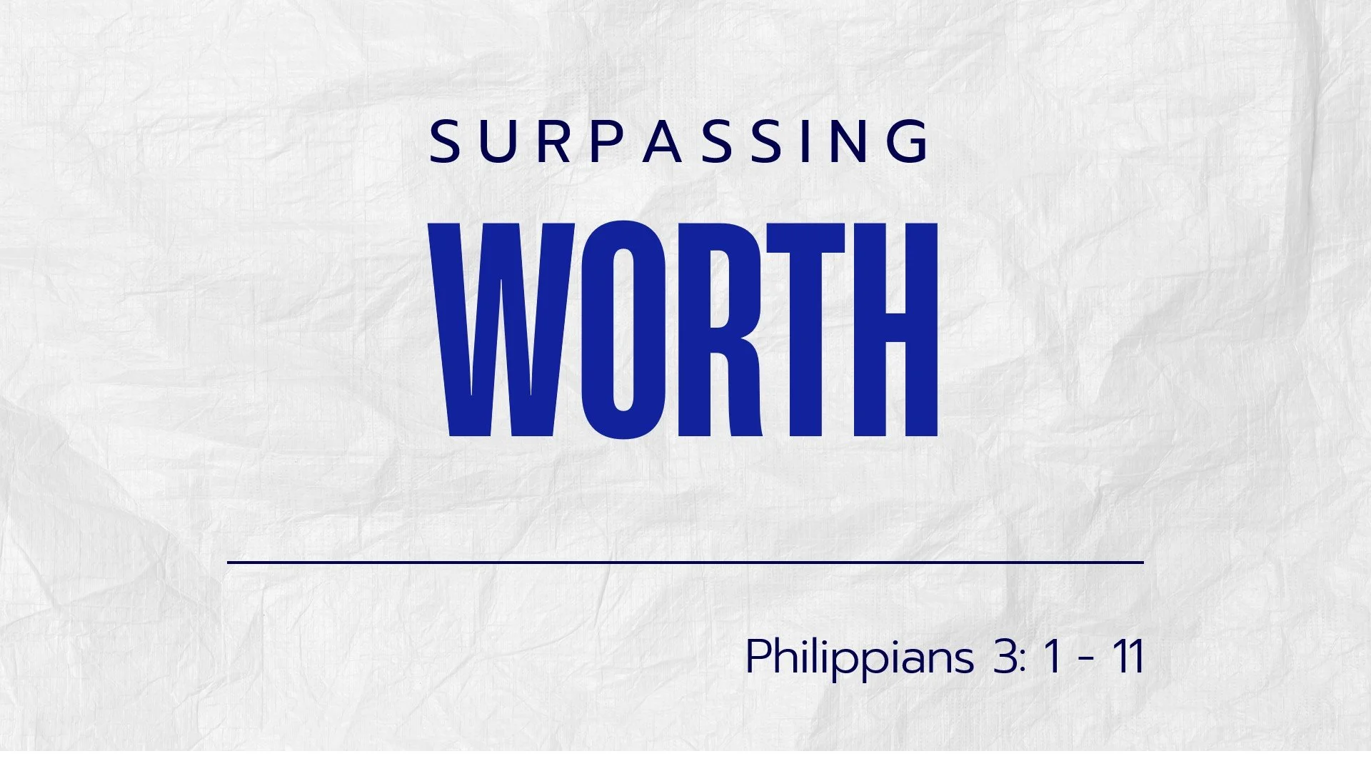 Surpassing Worth - Rev Isaac Tan