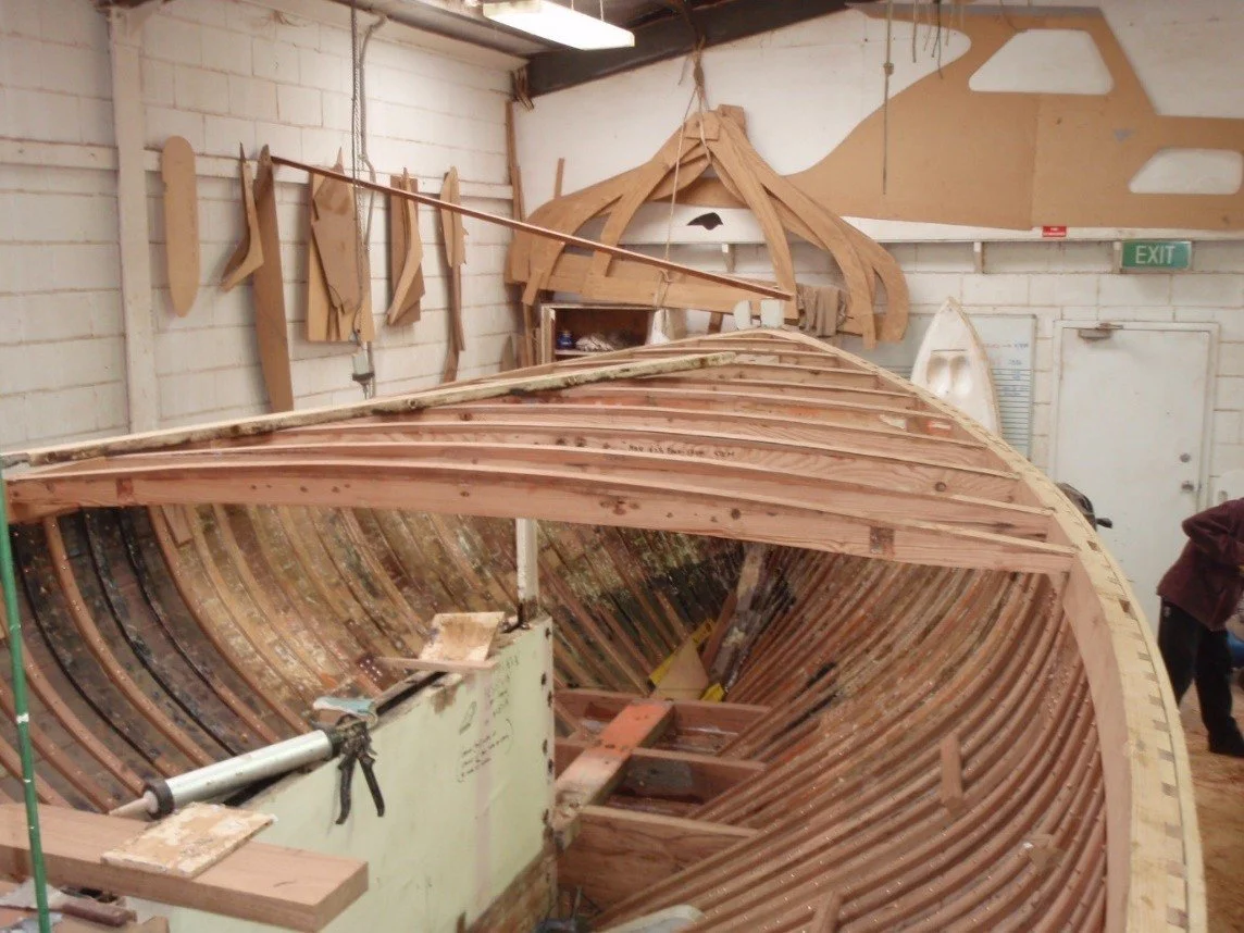 Wattle being rebuilt 2008.jpg