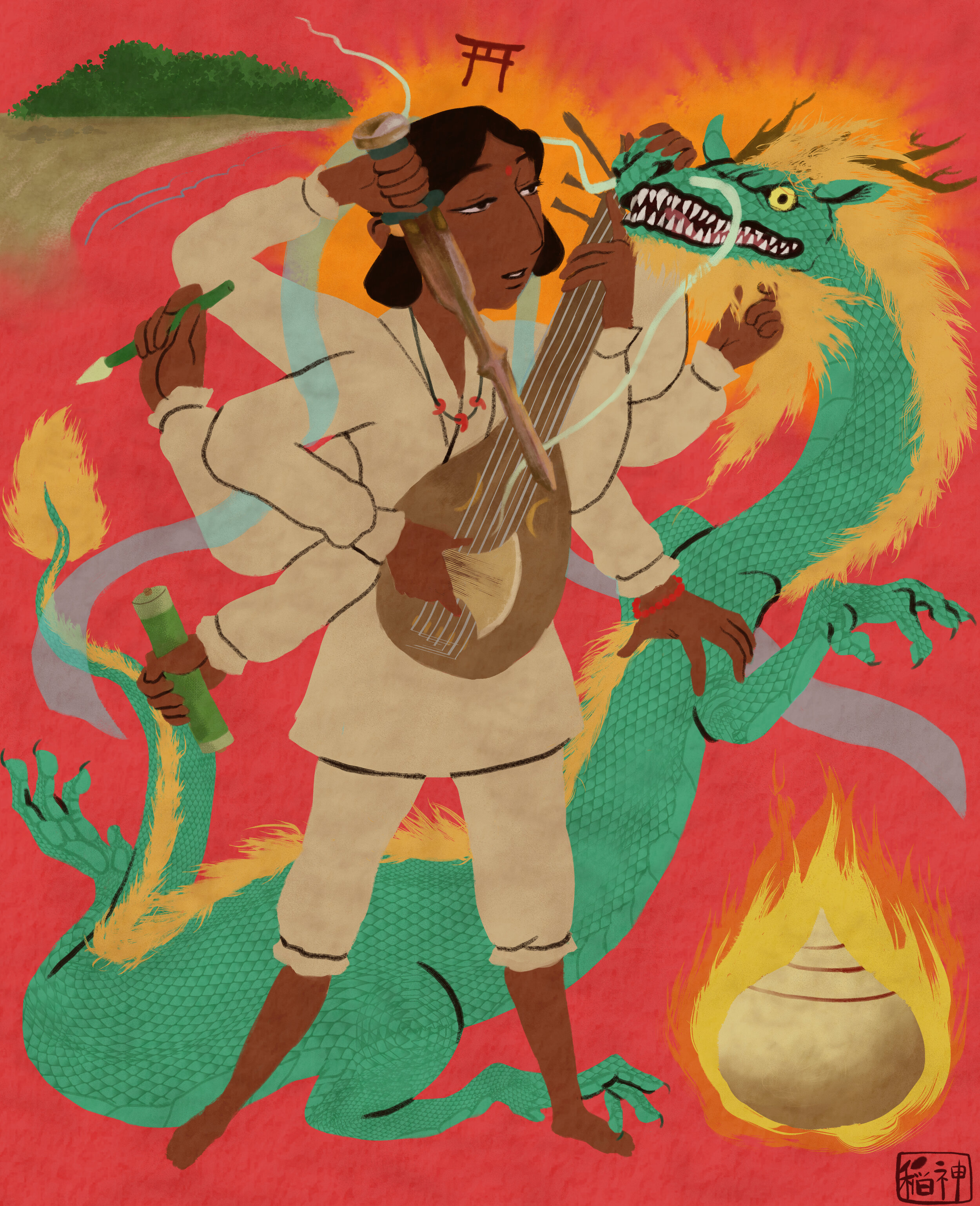 Slaying the Dragon, digital, 2021