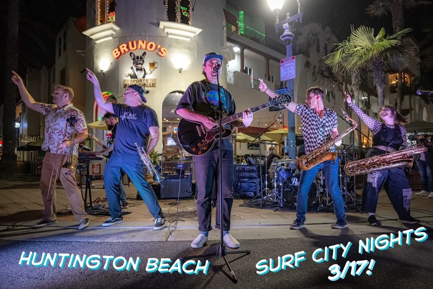 What&rsquo;s that over there? 👉 Another show at Huntington Beach&rsquo;s @surfcitynightshb! Make sure to wear some green ☘️ and dance with us on 3/17! 

@alxdmngz.photo 📸
