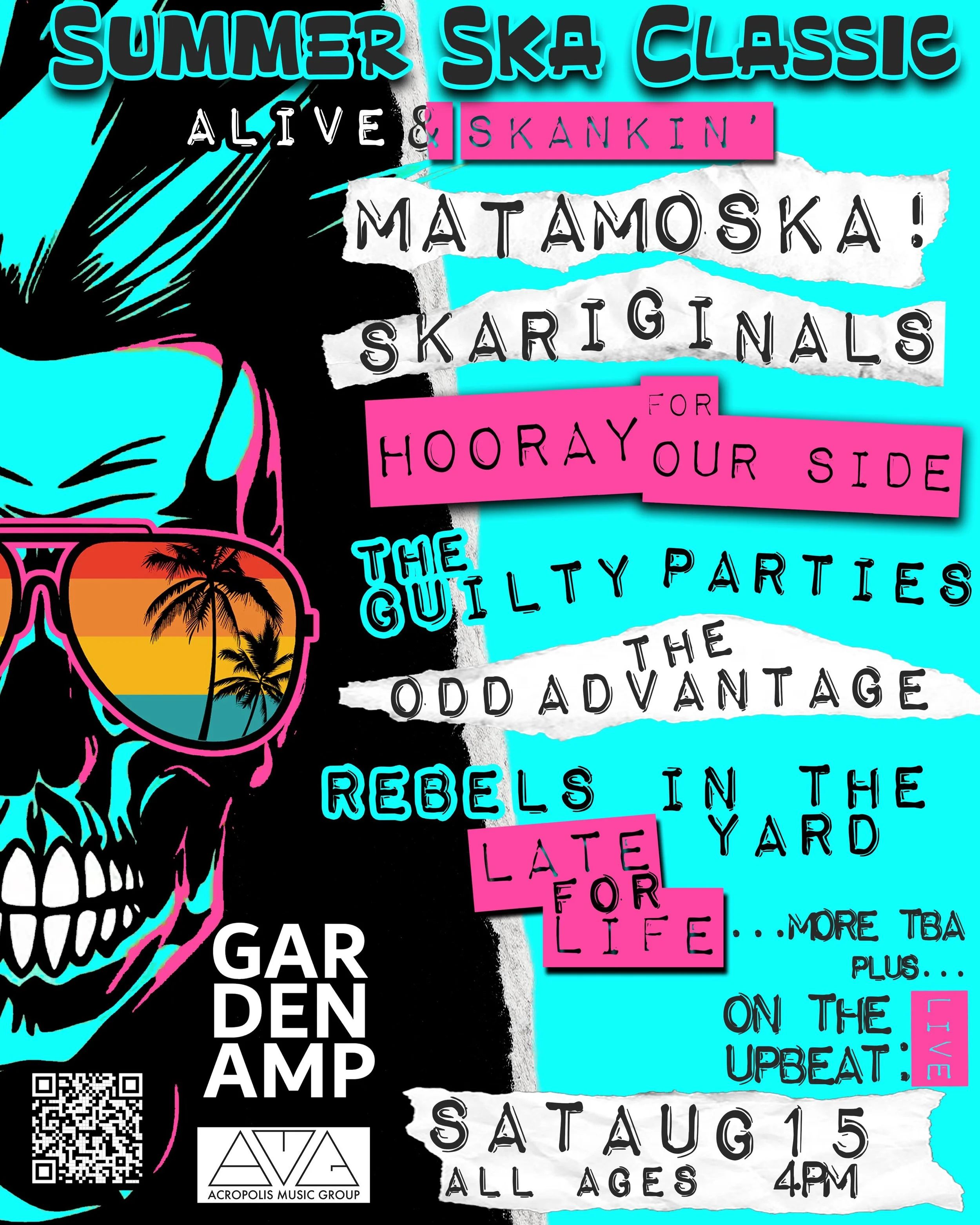 🏁 SHOW ANNOUNCEMENT 🏁

In partnership with @gardenampoc , we&rsquo;re honored to bring together some of the raddest ska acts from all over California!

Come out Saturday August 15th to stay alive and skankin&rsquo; 

Tickets available now &mdash; f