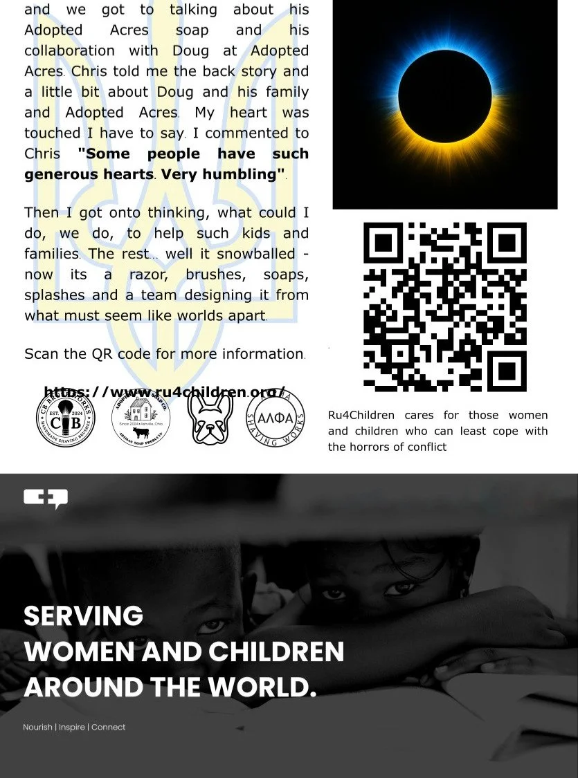 Guys - if you have a moment please read. Myself, Chris Bojrab, Doug Layne and Craig Budgeon are working to get: Special edition razors, a special edition soap and splash, special edition brushes from Opus and CB Brushworks.

For me - the razors will 