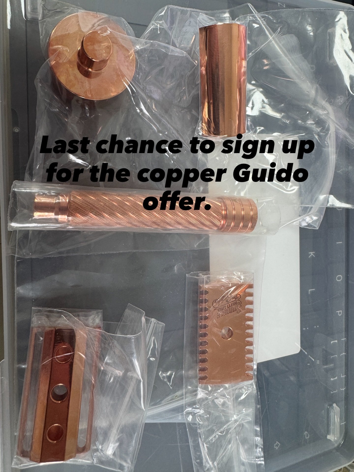 Go to www.alphashaving.com now. #copper #wetshavmg