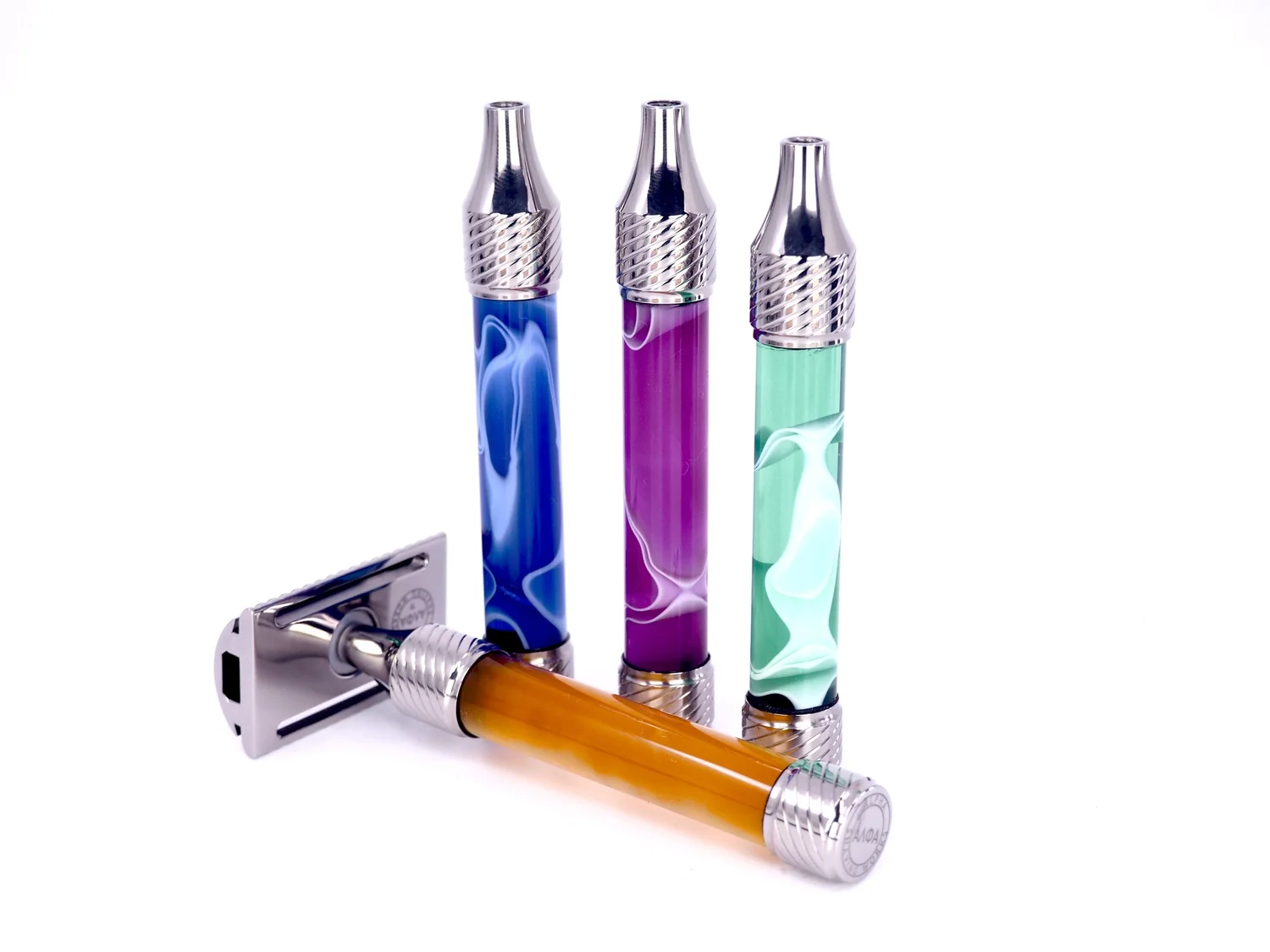 Outlaw Evolution Titanium Acrylic Specials — Alpha Shaving Works